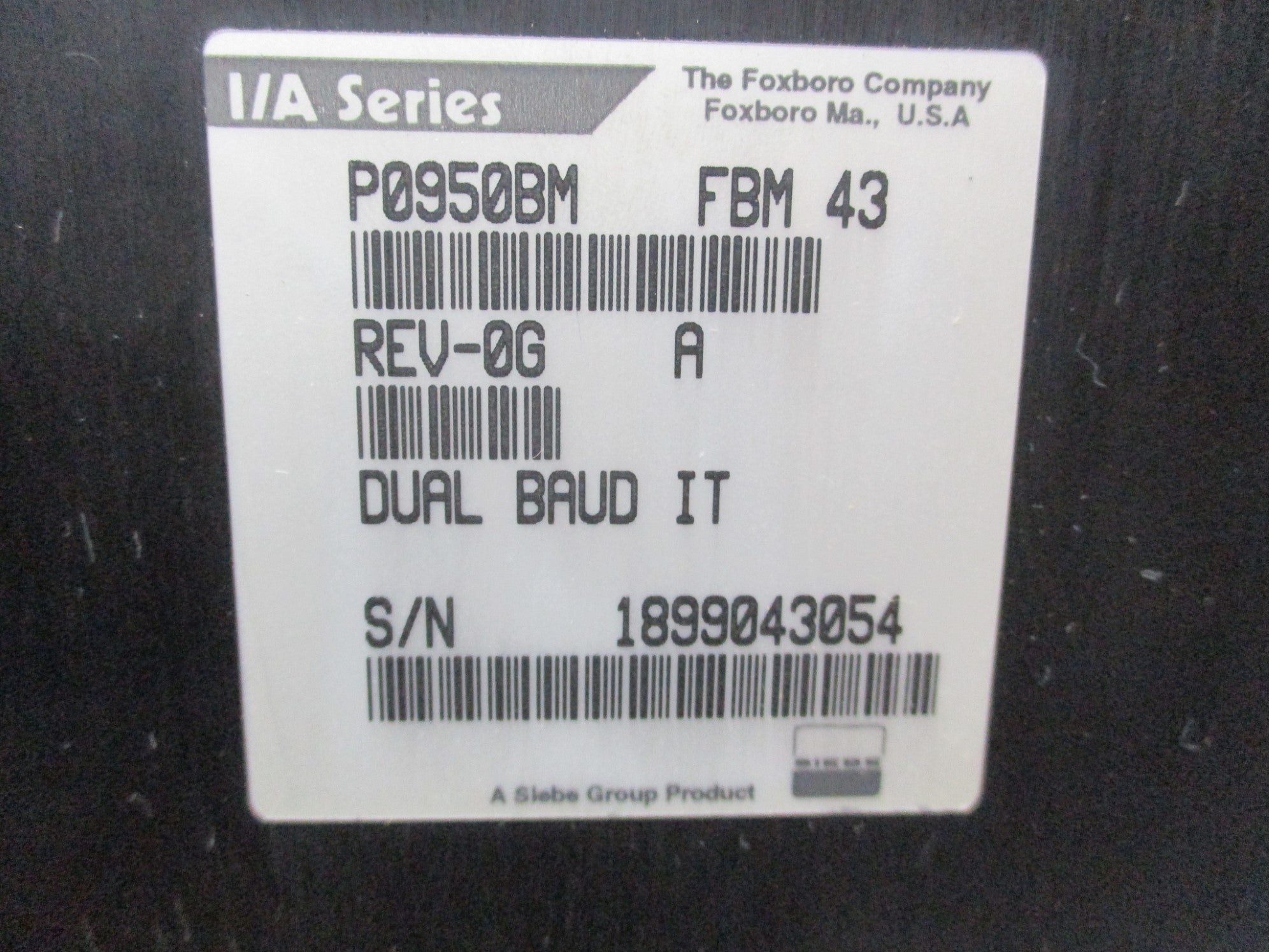 FOXBORO P0950BM FBM43 REV. 0G UNMP