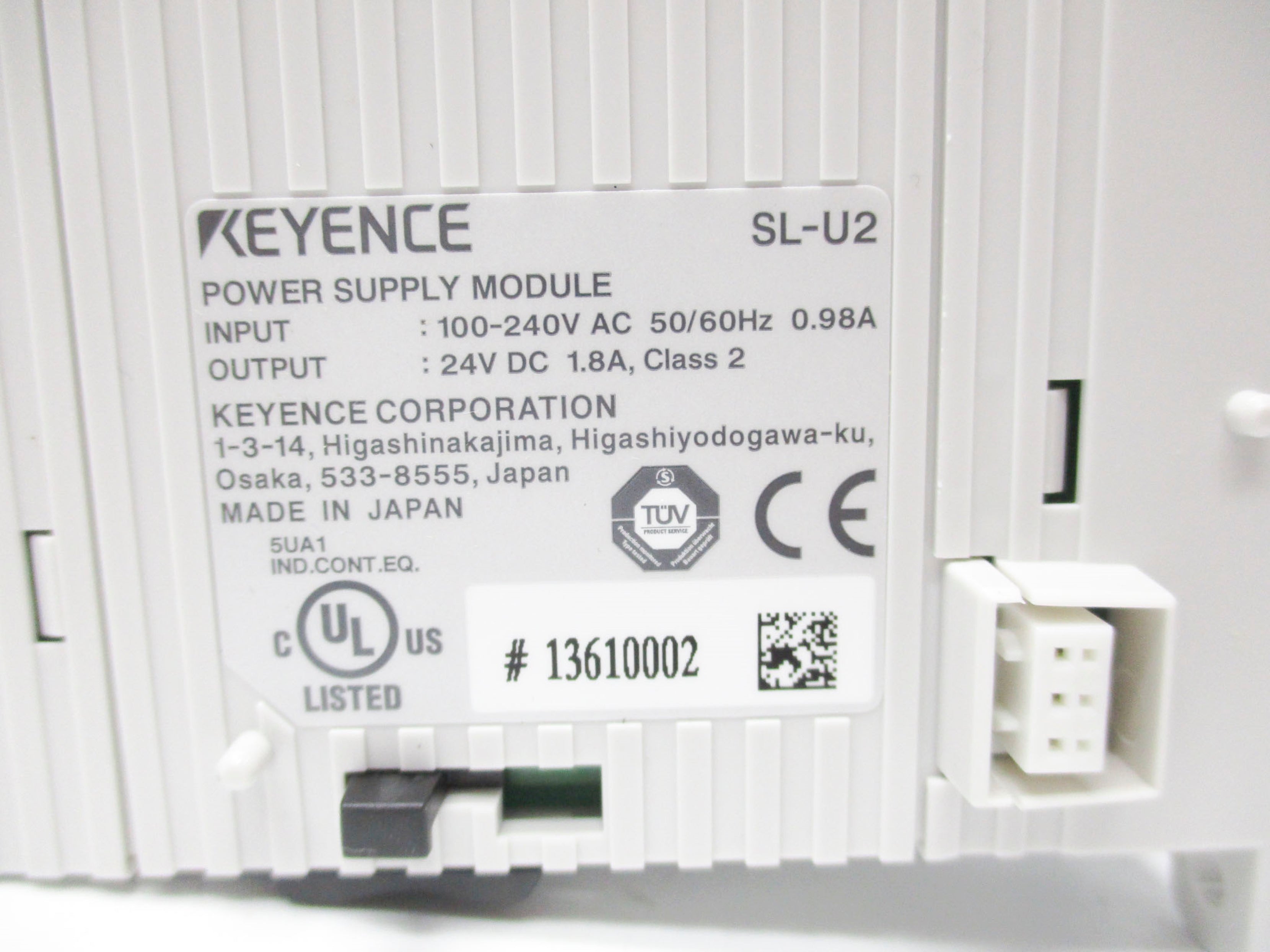 KEYENCE SL-U2 100-240VAC .98A NSMP