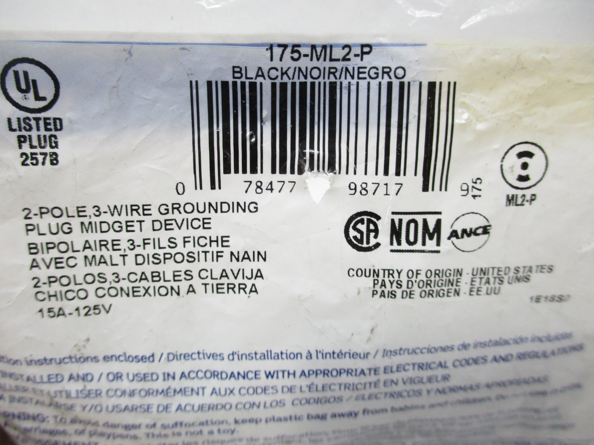 LEVITON 175-ML2-P NSMP