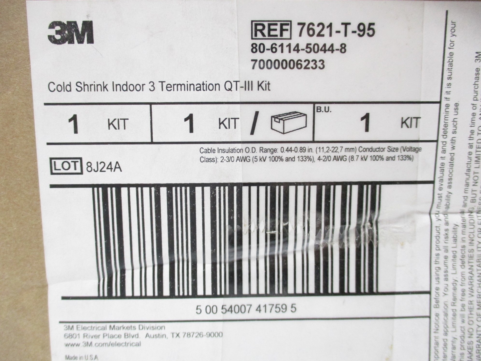 3M 7621-T-95 NSMP