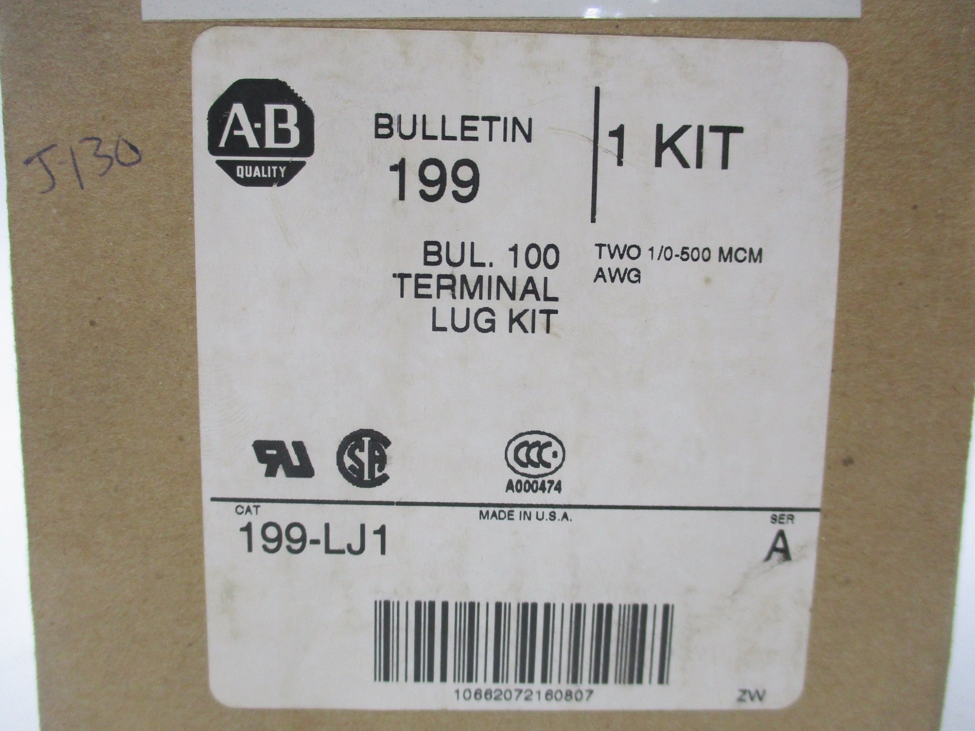 INDUSTRIAL SPARE PART 199-LJ1 SER. A (BR/WH) NSMP