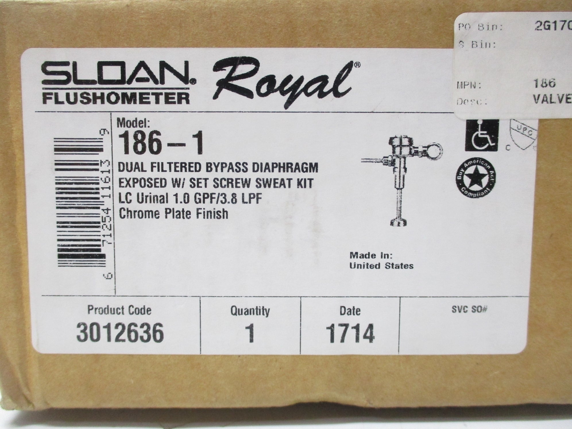 SLOAN ROYAL 186-1 NSMP