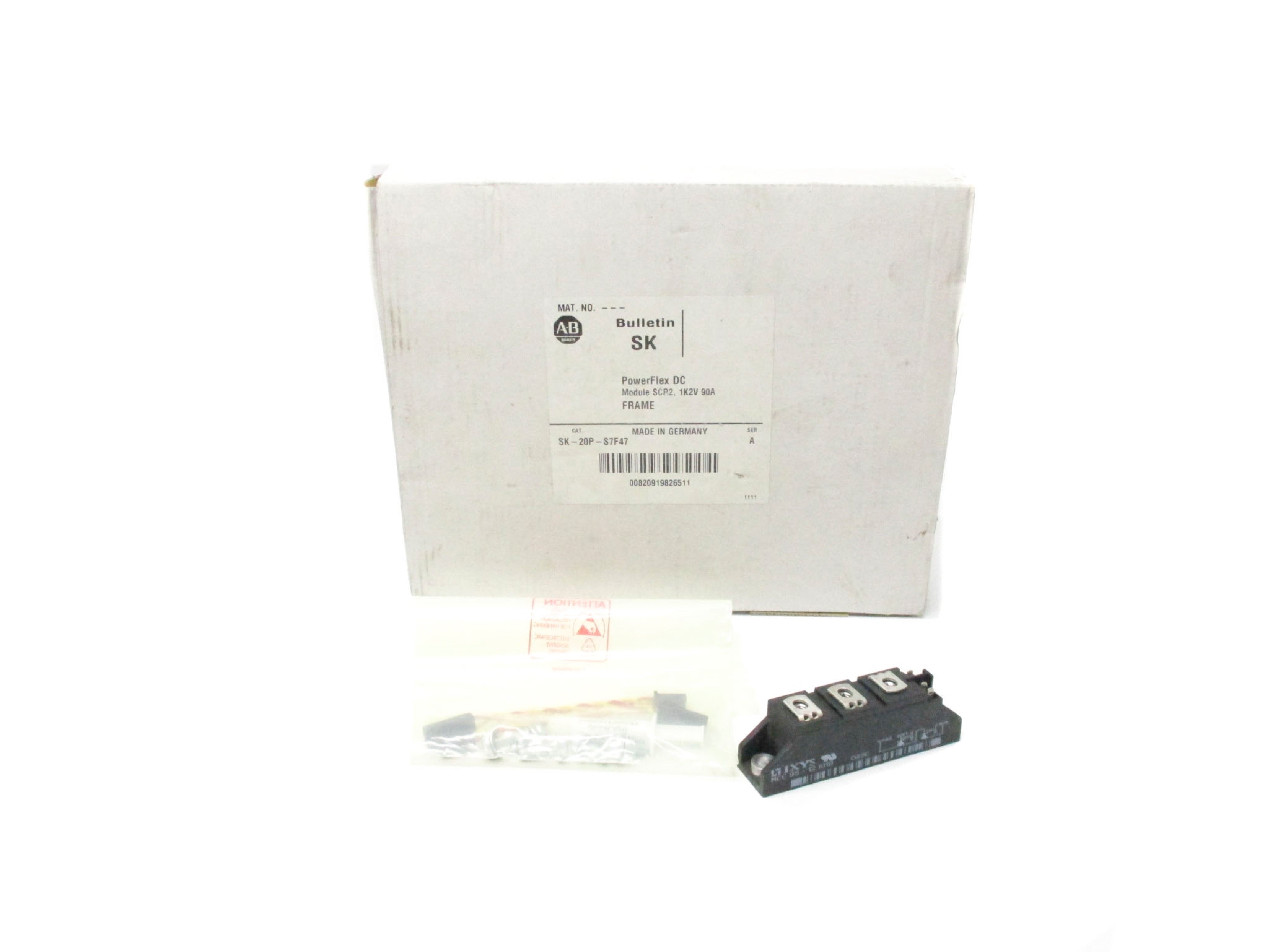 INDUSTRIAL SPARE PART SK-20P-S7F47 SER. A (WH) NSMP
