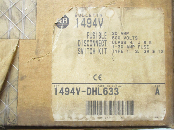 ALLEN BRADLEY 1494V-DHL633 SER. A (BR/WH) NSMP