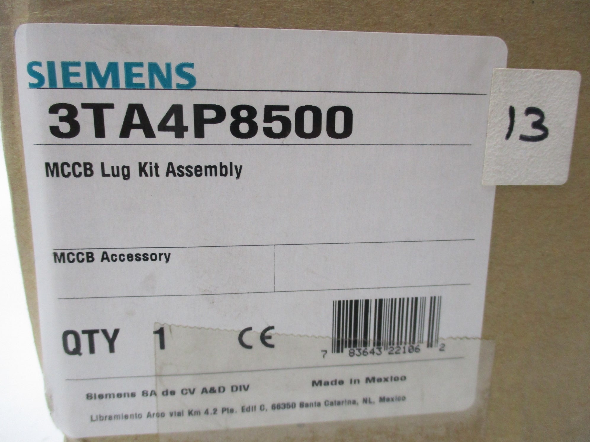SIEMENS 3TA4P8500 NSMP