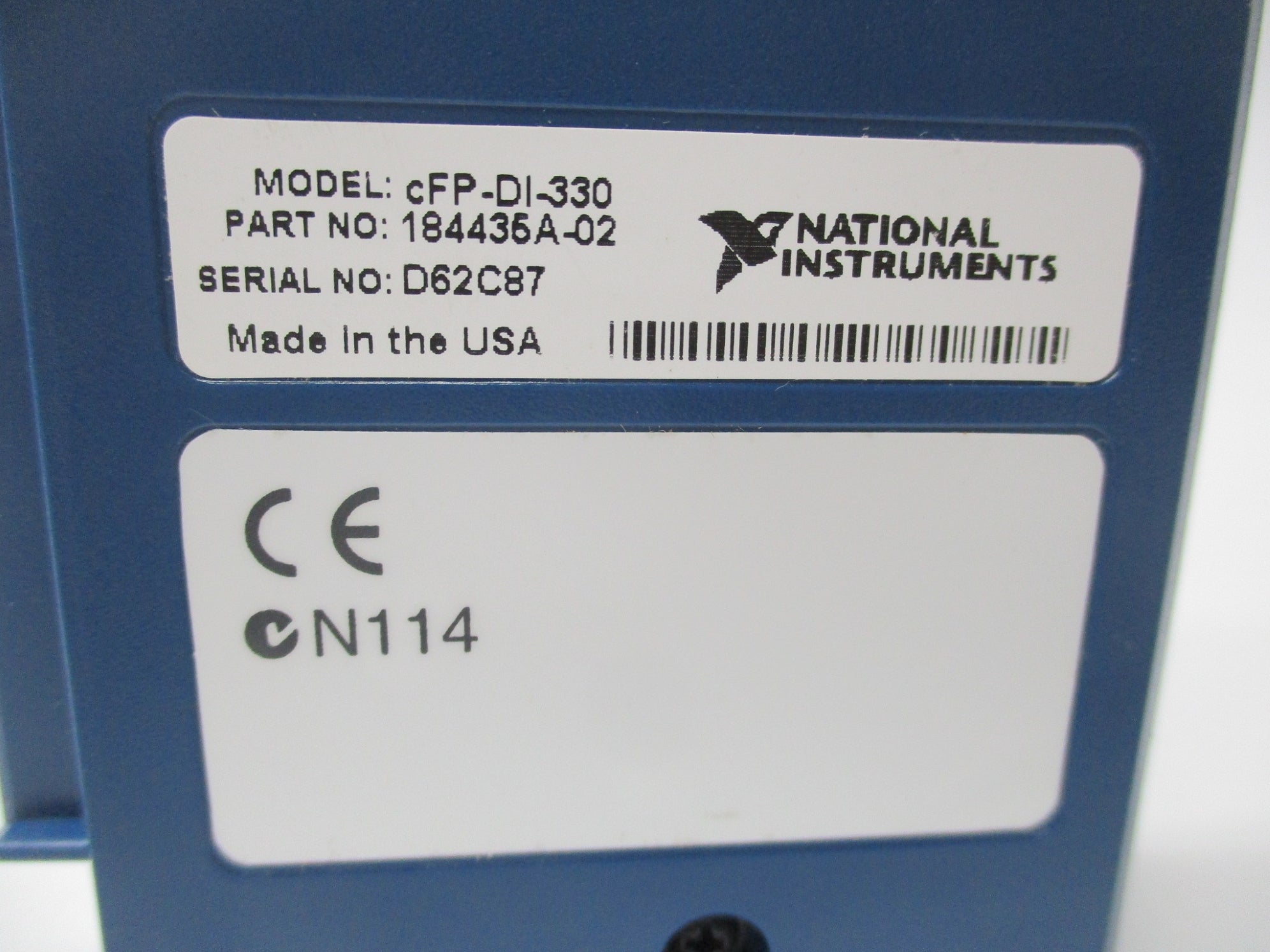 NATIONAL INSTRUMENTS CFP-DI-330 184435A-02 NSMP