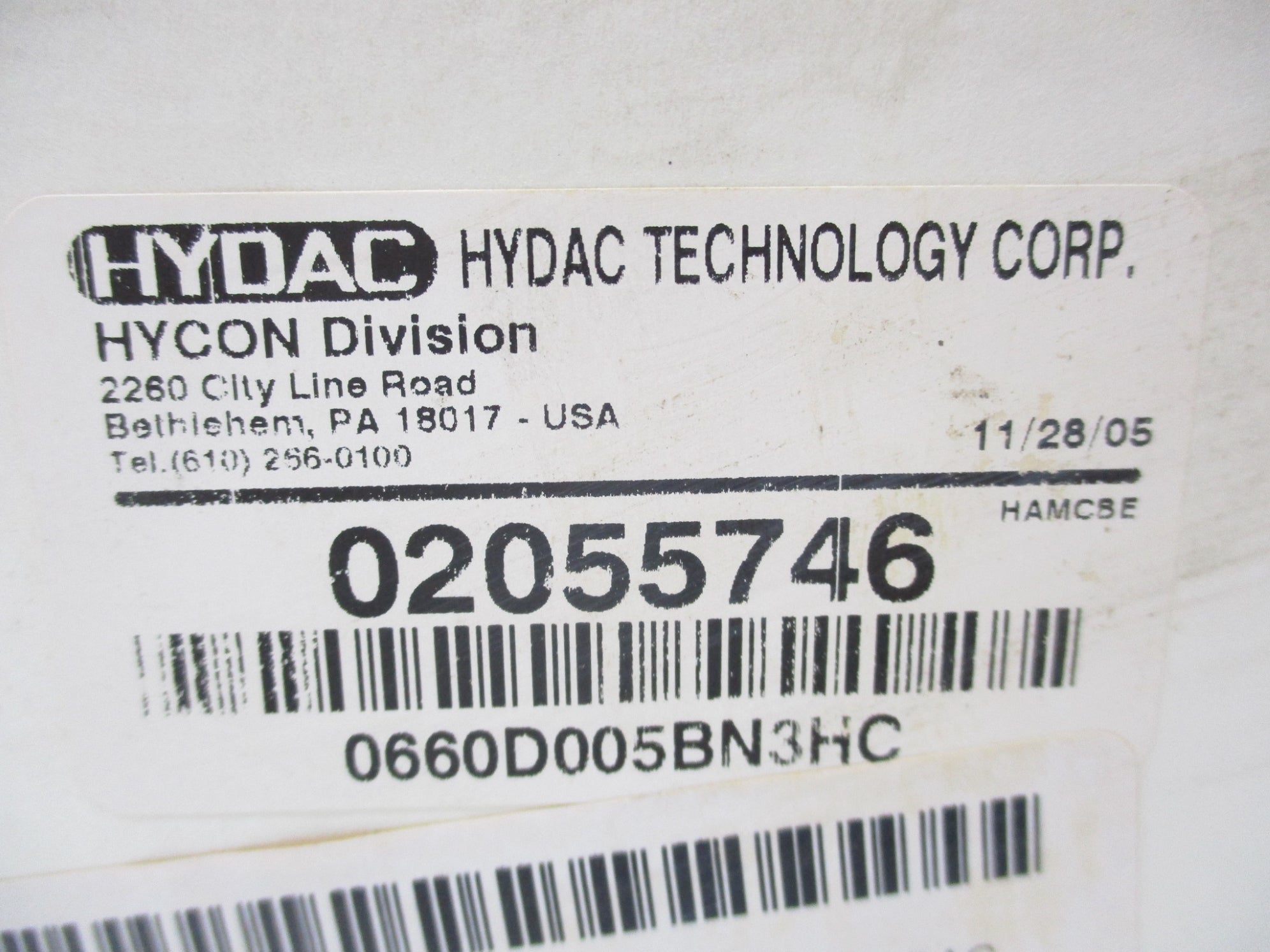 HYDAC 0660D005BN3HC NSMP