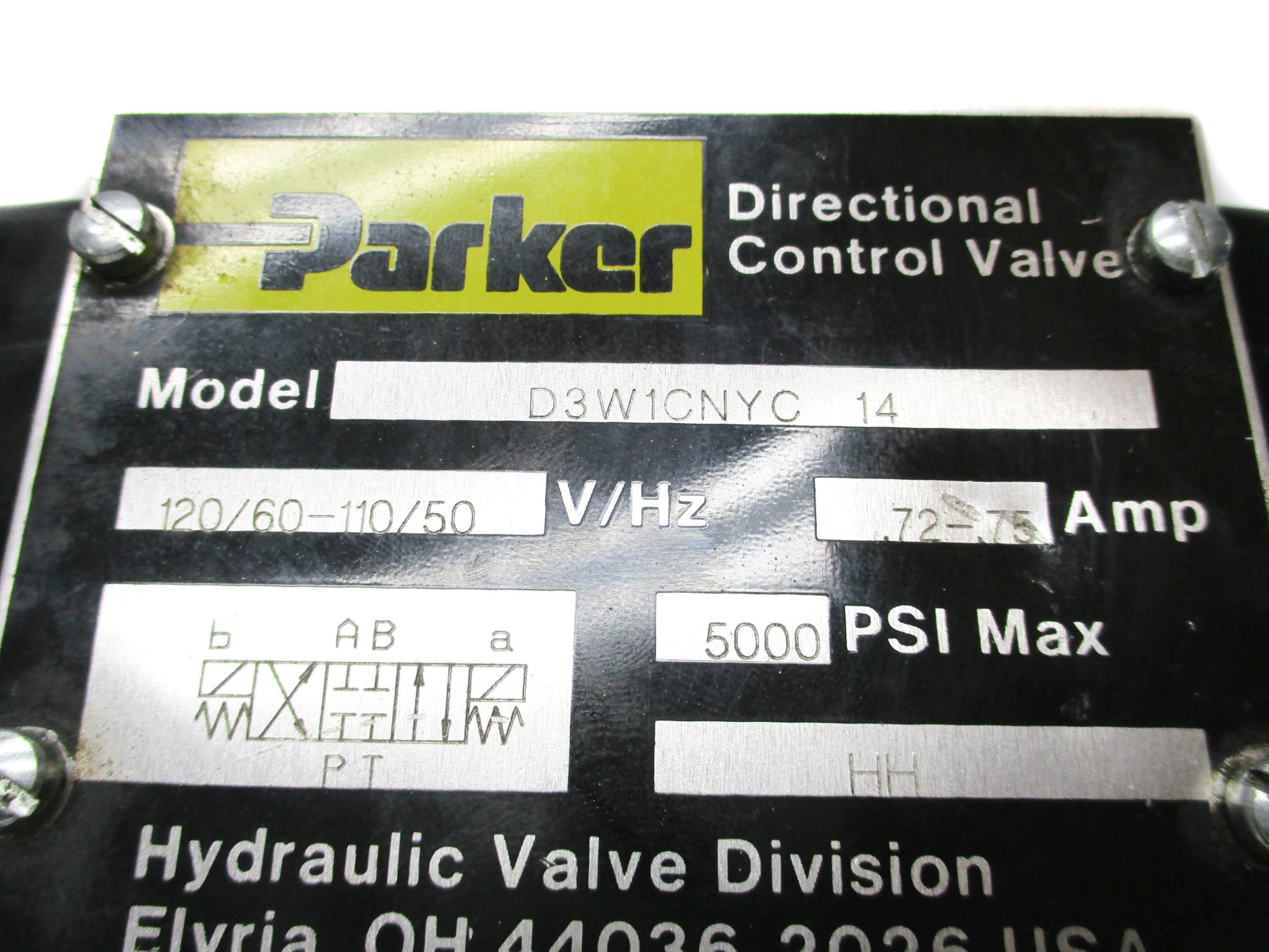 PARKER D3W1CNYC-14 5000PSI NSMP