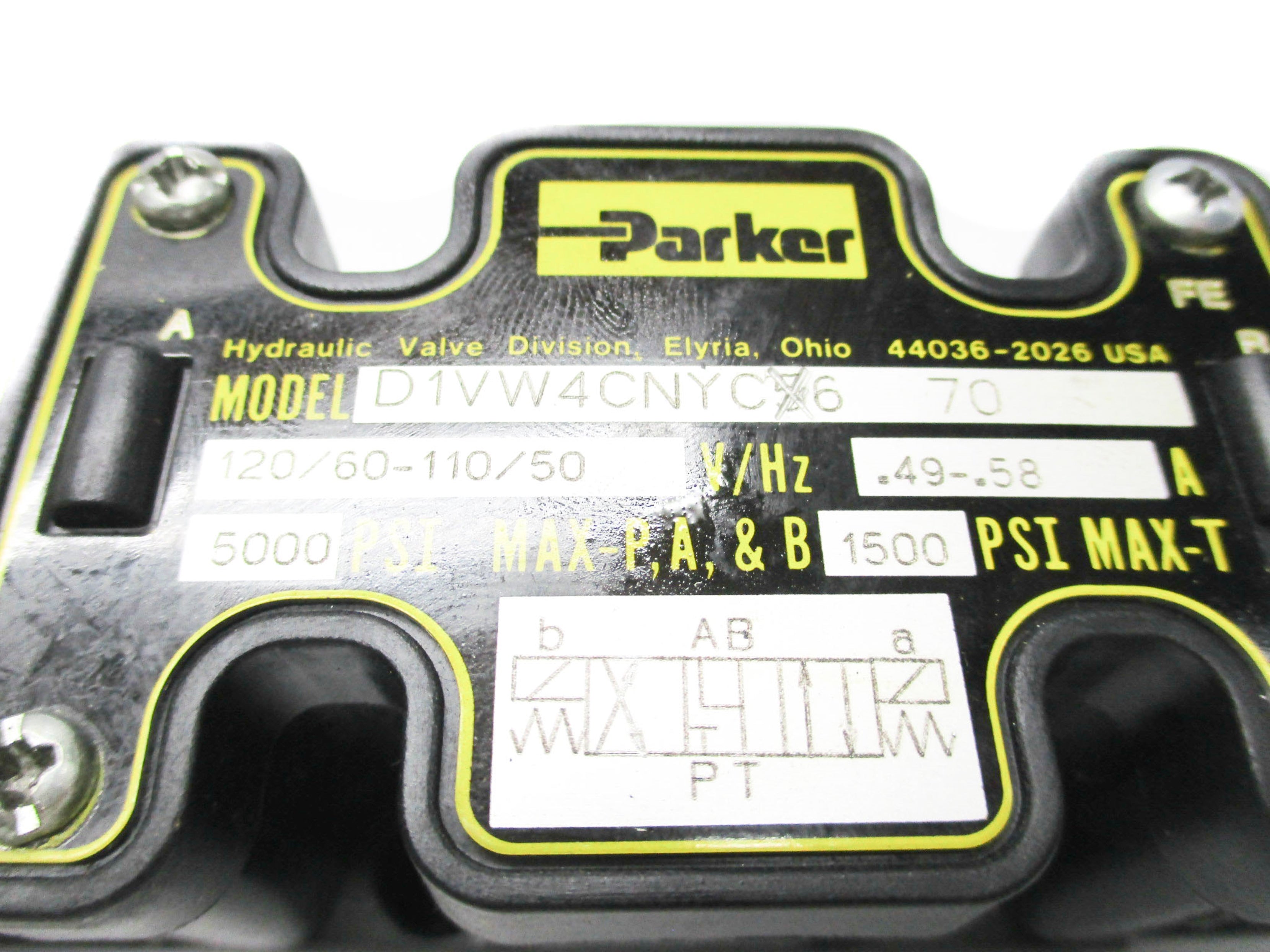 PARKER D1VW4CNYCF-72 5000 PSI 110-120V NSMP