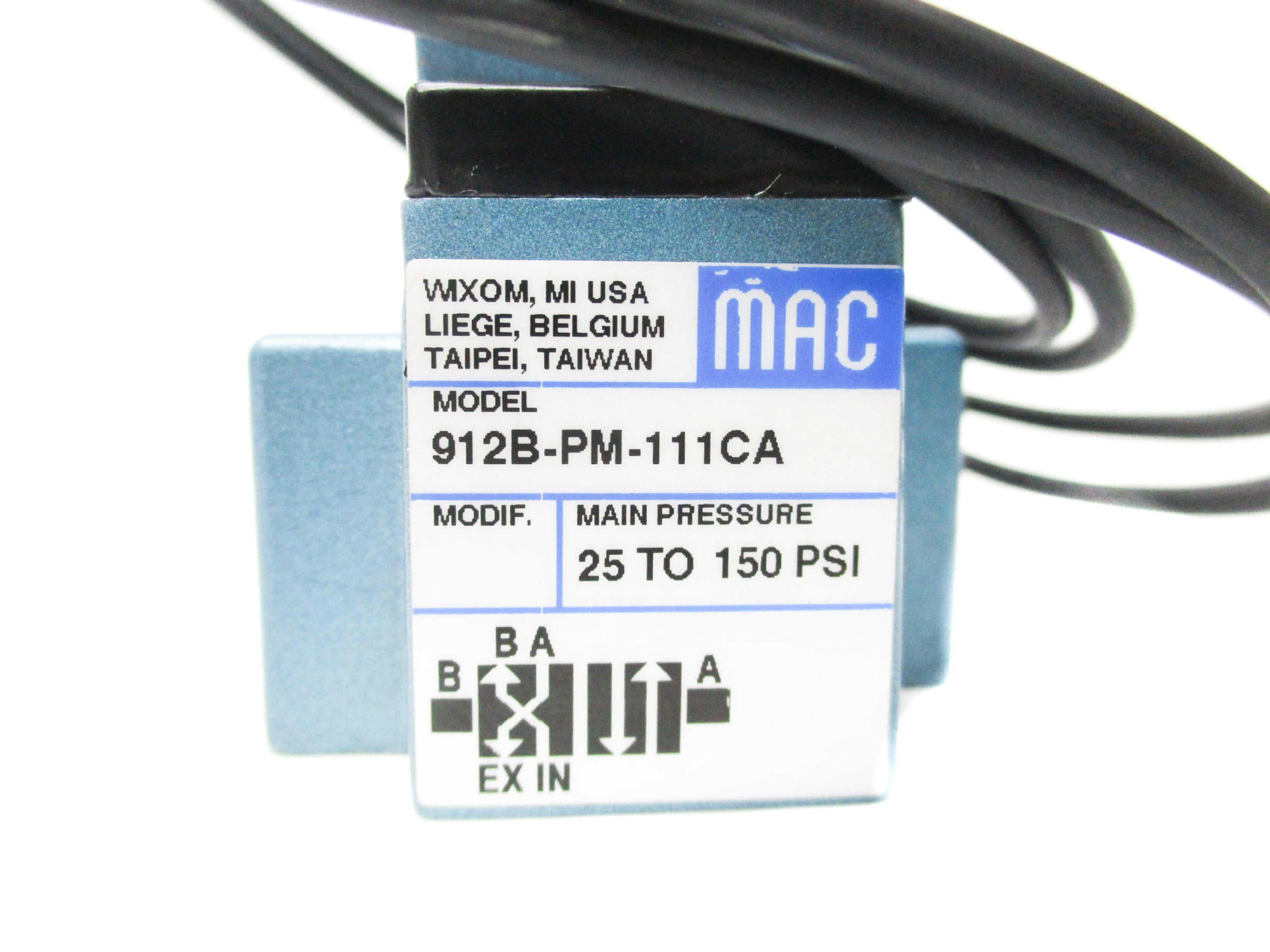 MAC 912B-PM-111CA 25-150 PSI NSMP