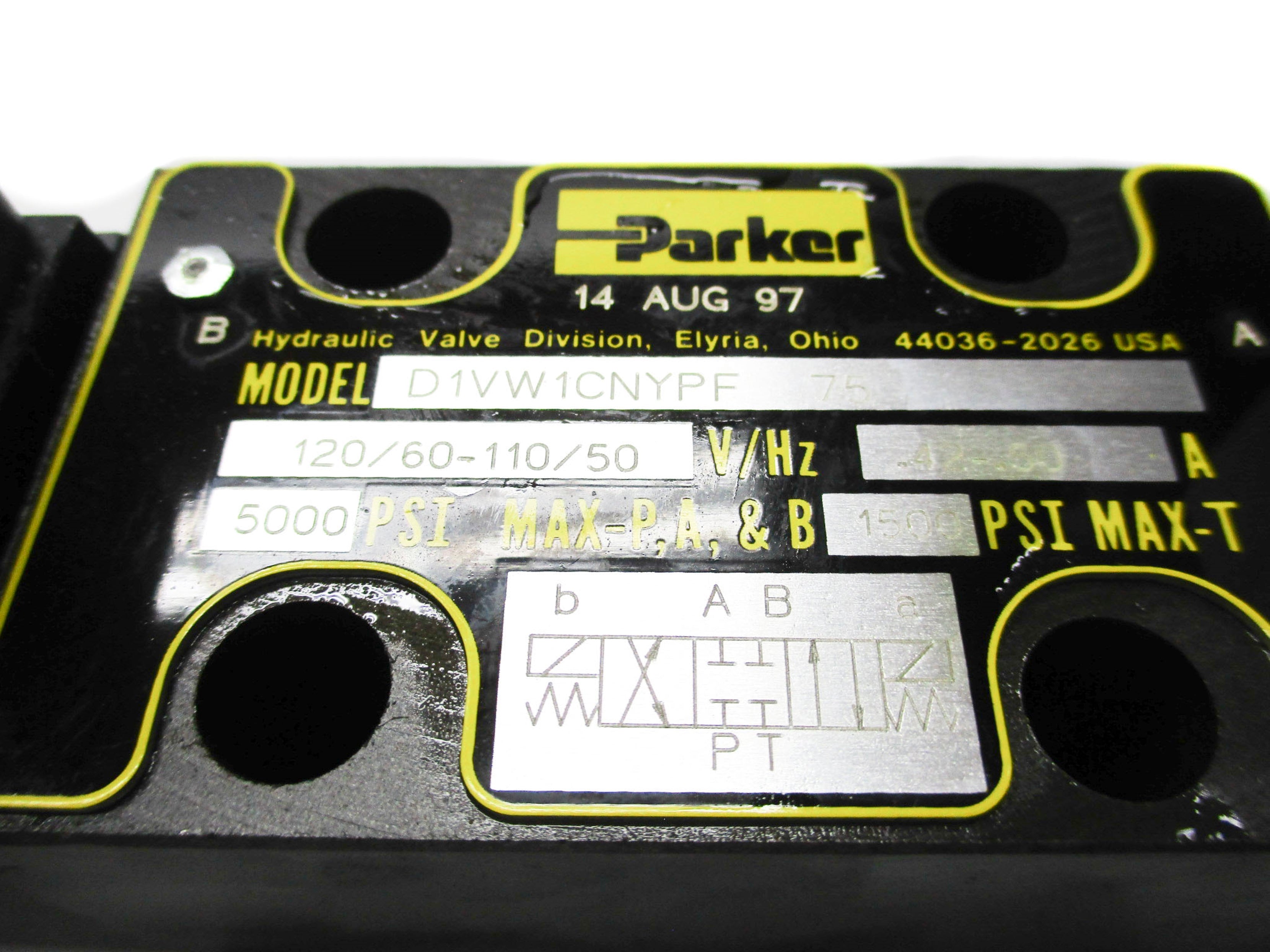 PARKER D1VW1CNYPF-75 5000 PSI 110-120V NSMP