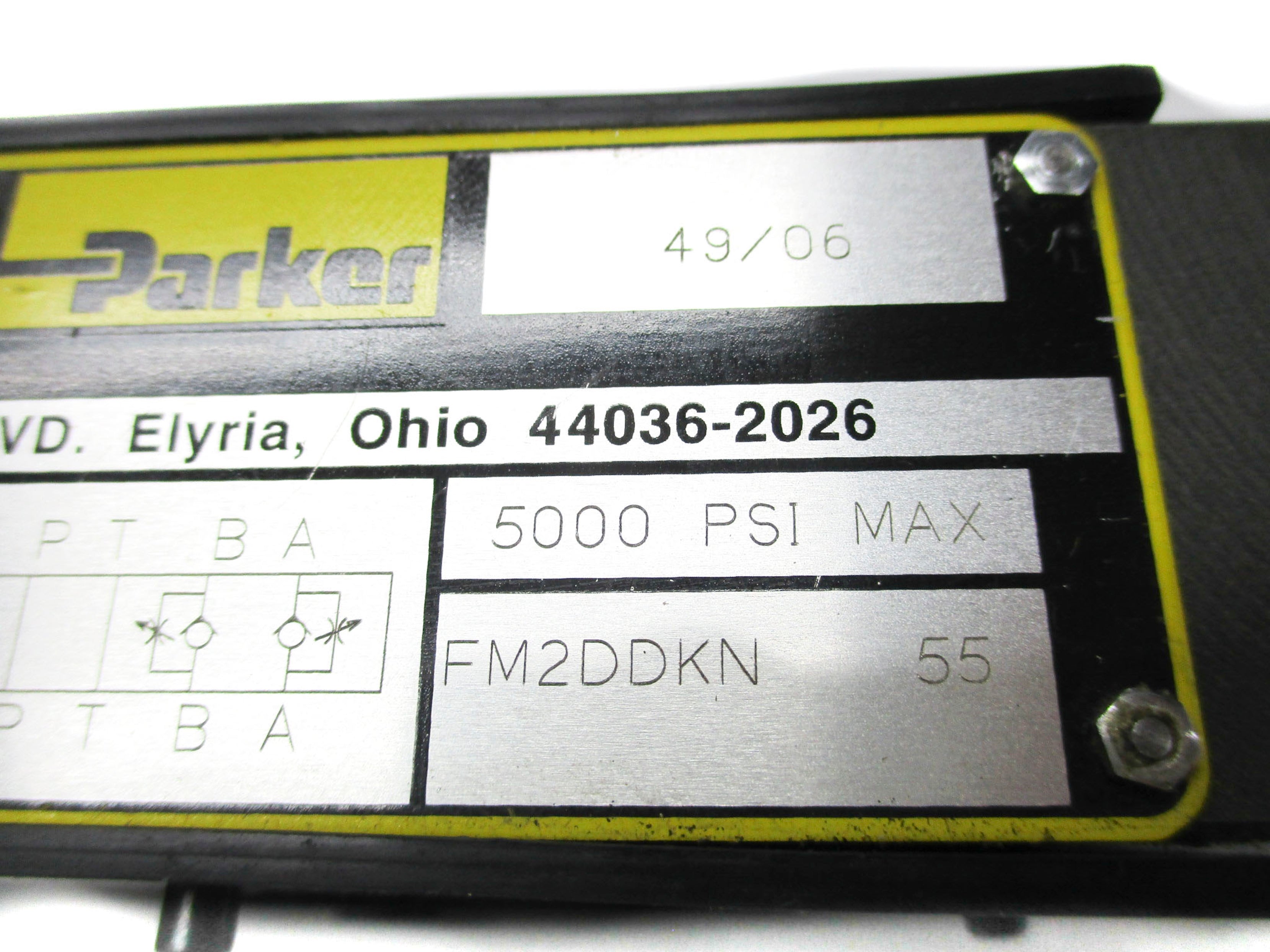PARKER FM2DDKN 5000 PSI NSMP