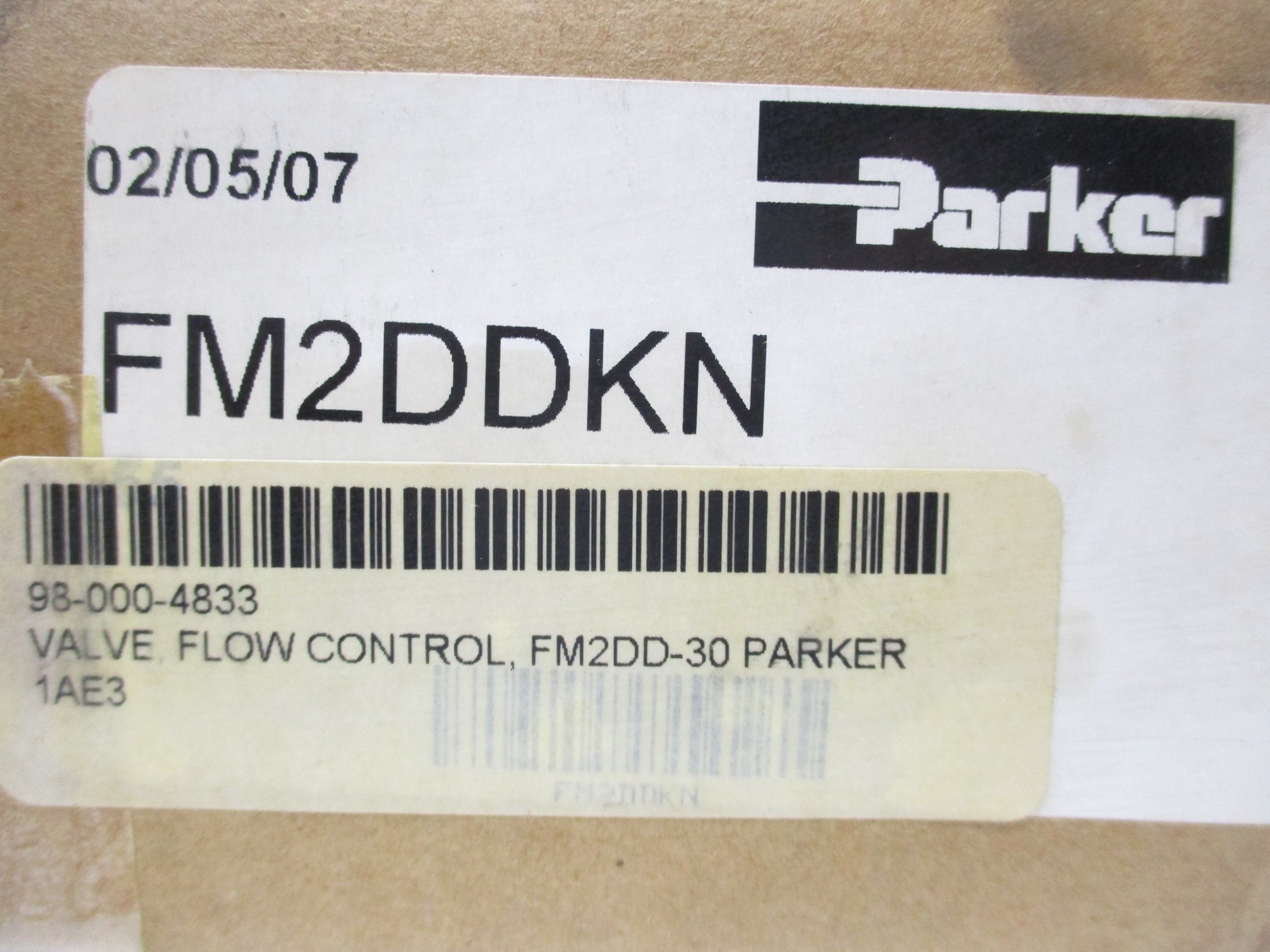 PARKER FM2DDKN 5000 PSI NSMP