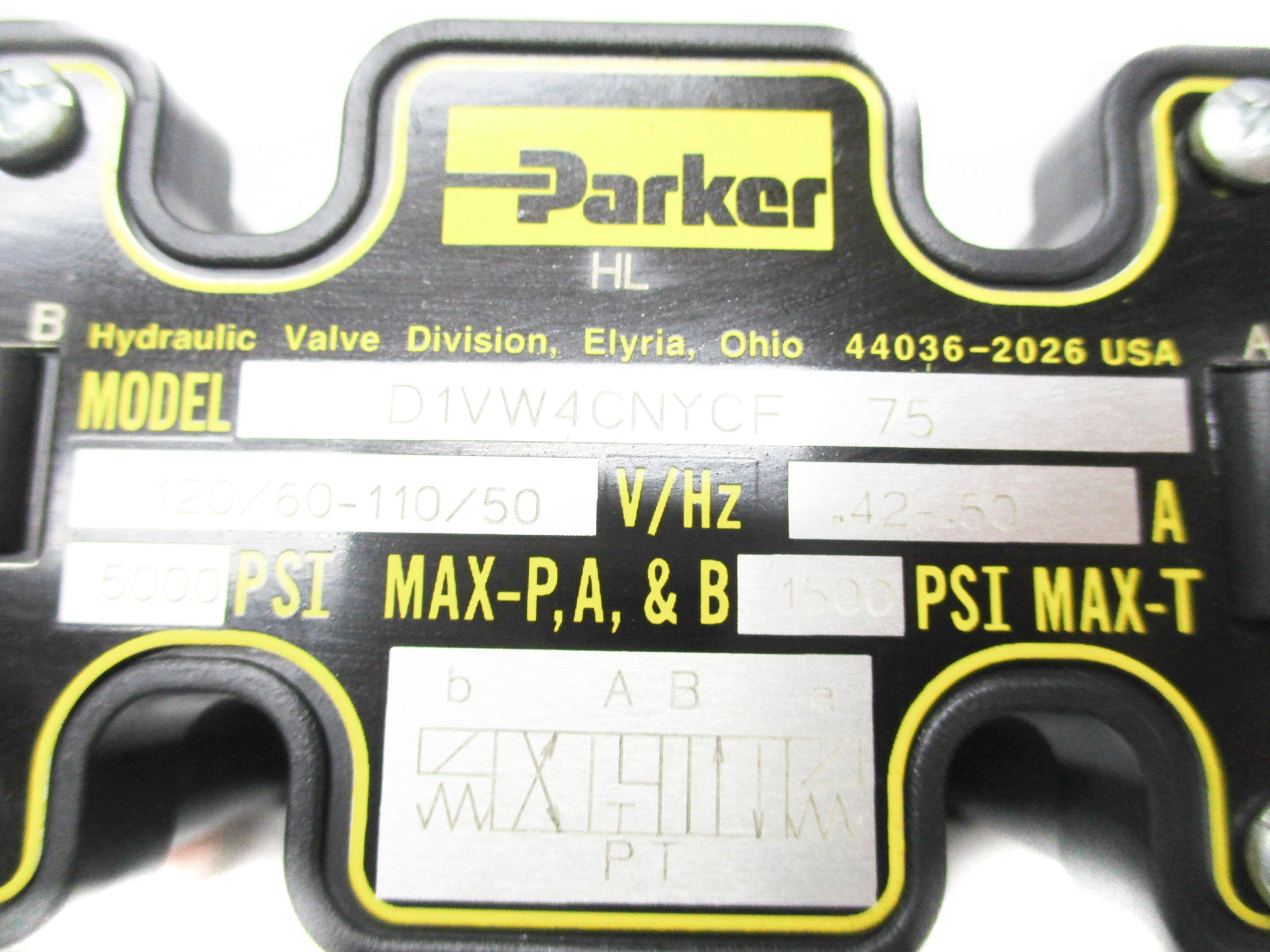 PARKER D1VW4CNYCF-75 5000 PSI 110-120V NSMP