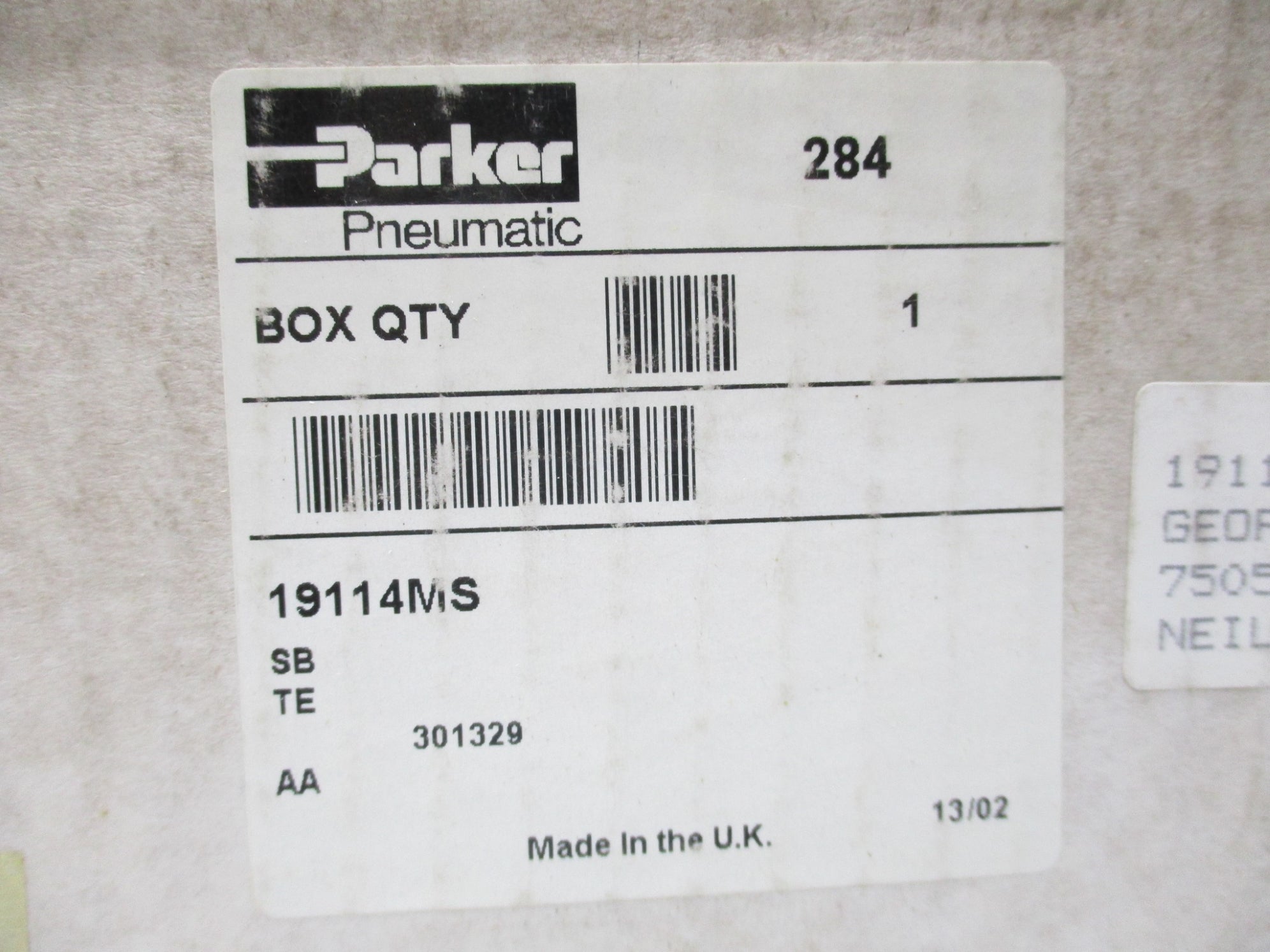 PARKER 19114MS 110V NSMP