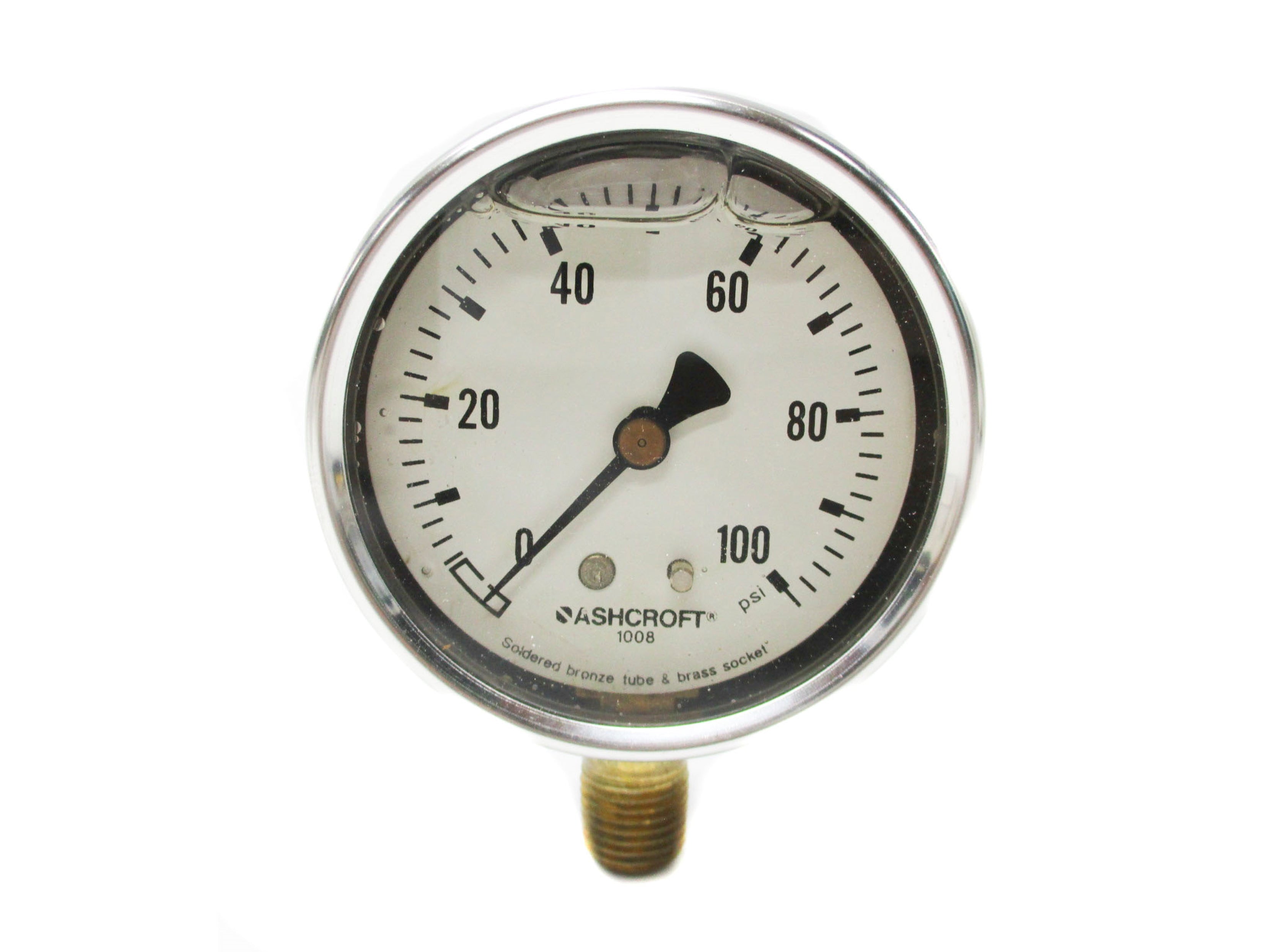 ASHCROFT 631008AL02L-100# 0-100PSI NSMP