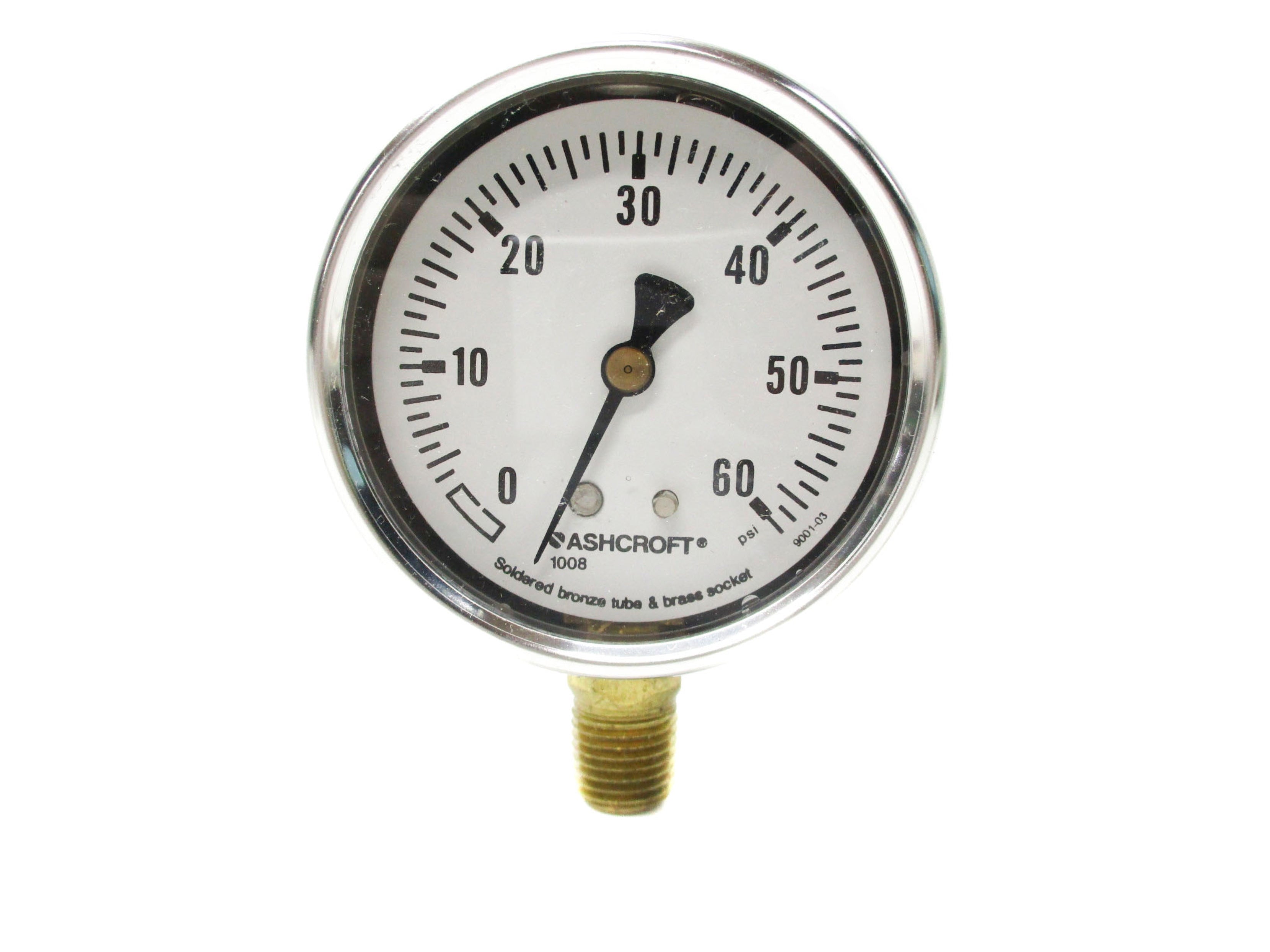 ASHCROFT 631008AL02L-60# 0-60PSI NSMP