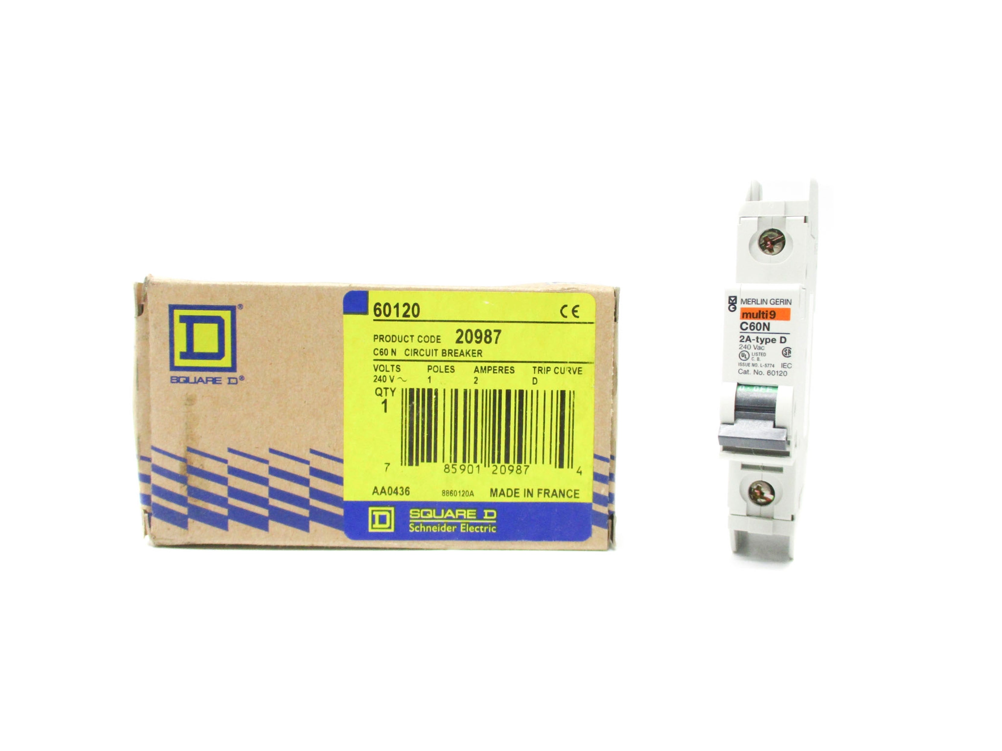 SQUARE D 60120 240VAC 10A NSMP