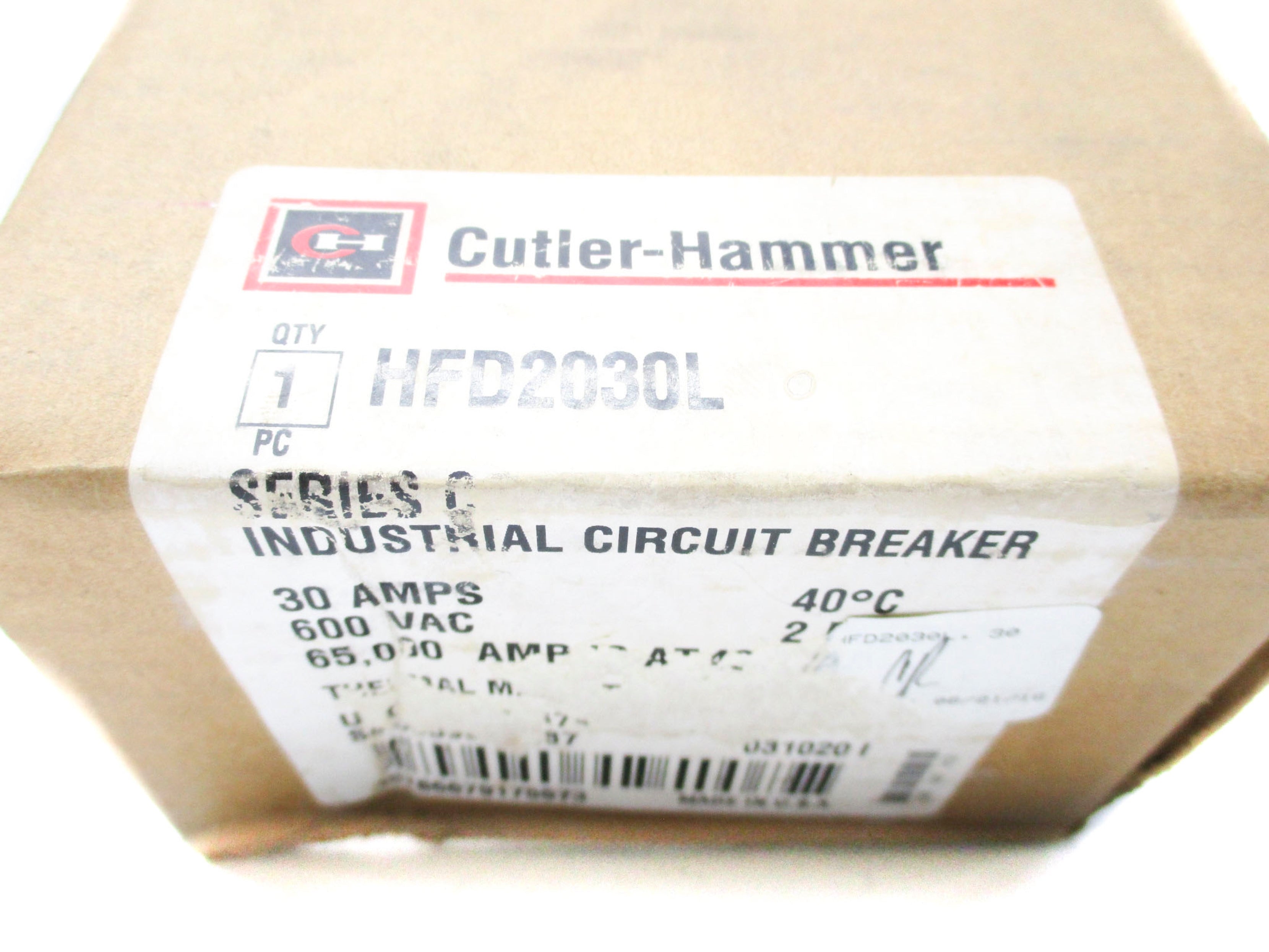 CUTLER HAMMER HFD2030L SER. C 6639C97G87 600VAC NSMP