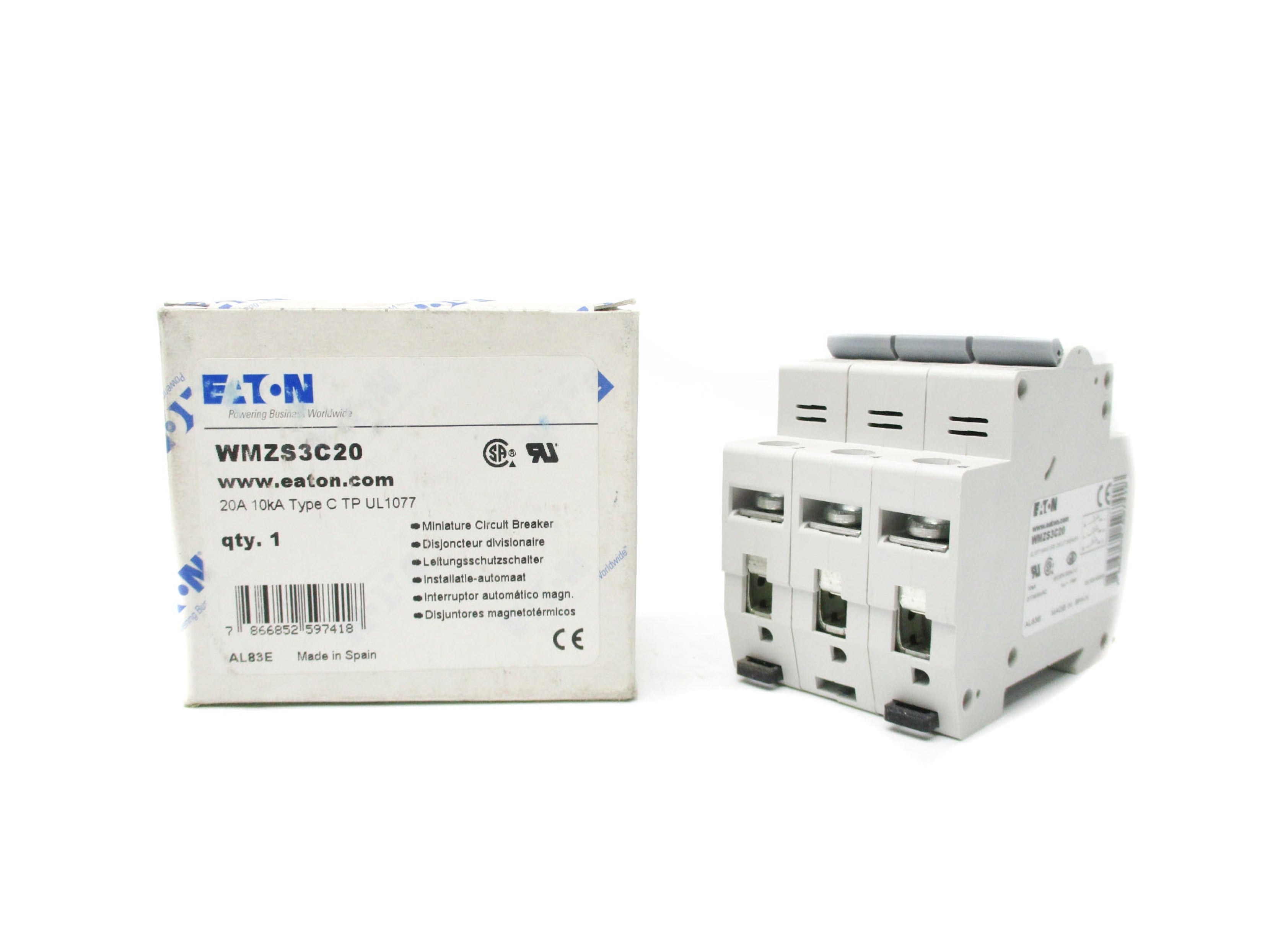 EATON WMZS3C20 277/480VAC 20A NSMP