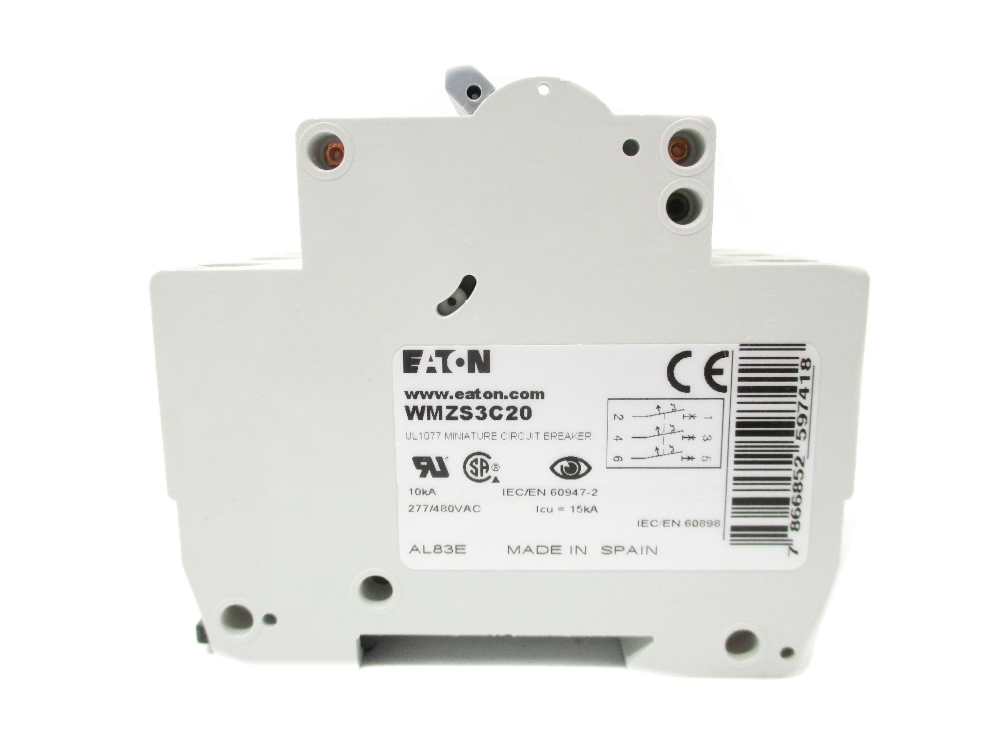 EATON WMZS3C20 277/480VAC 20A NSMP