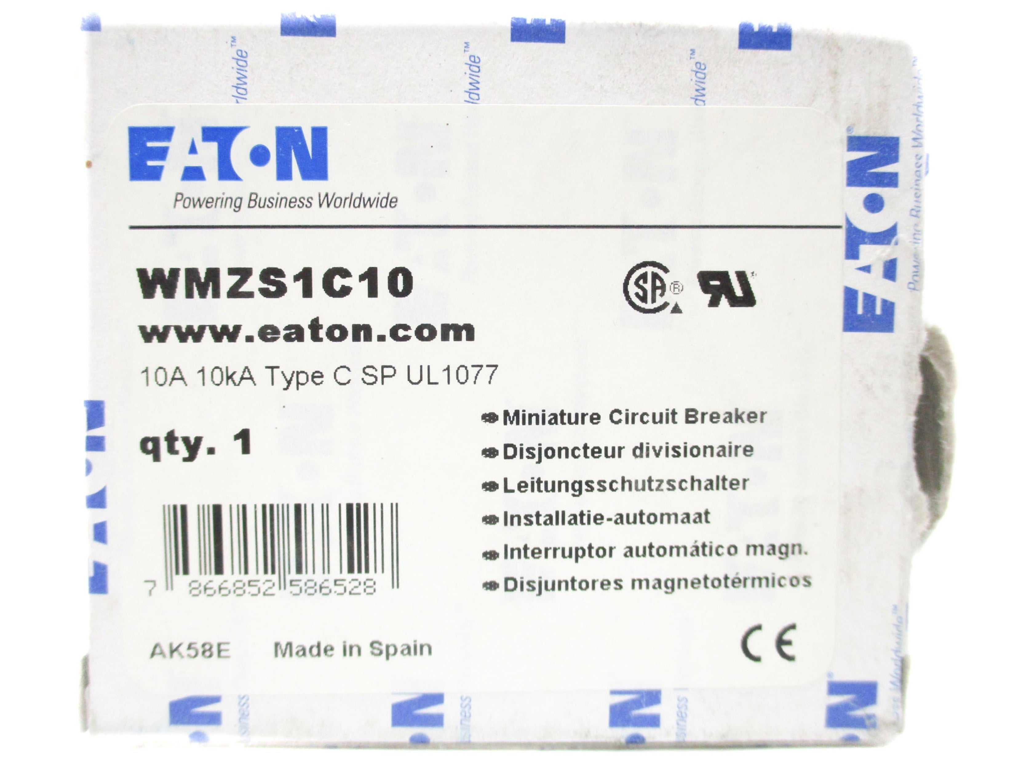 EATON WMZS1C10 230/400V 10A NSMP