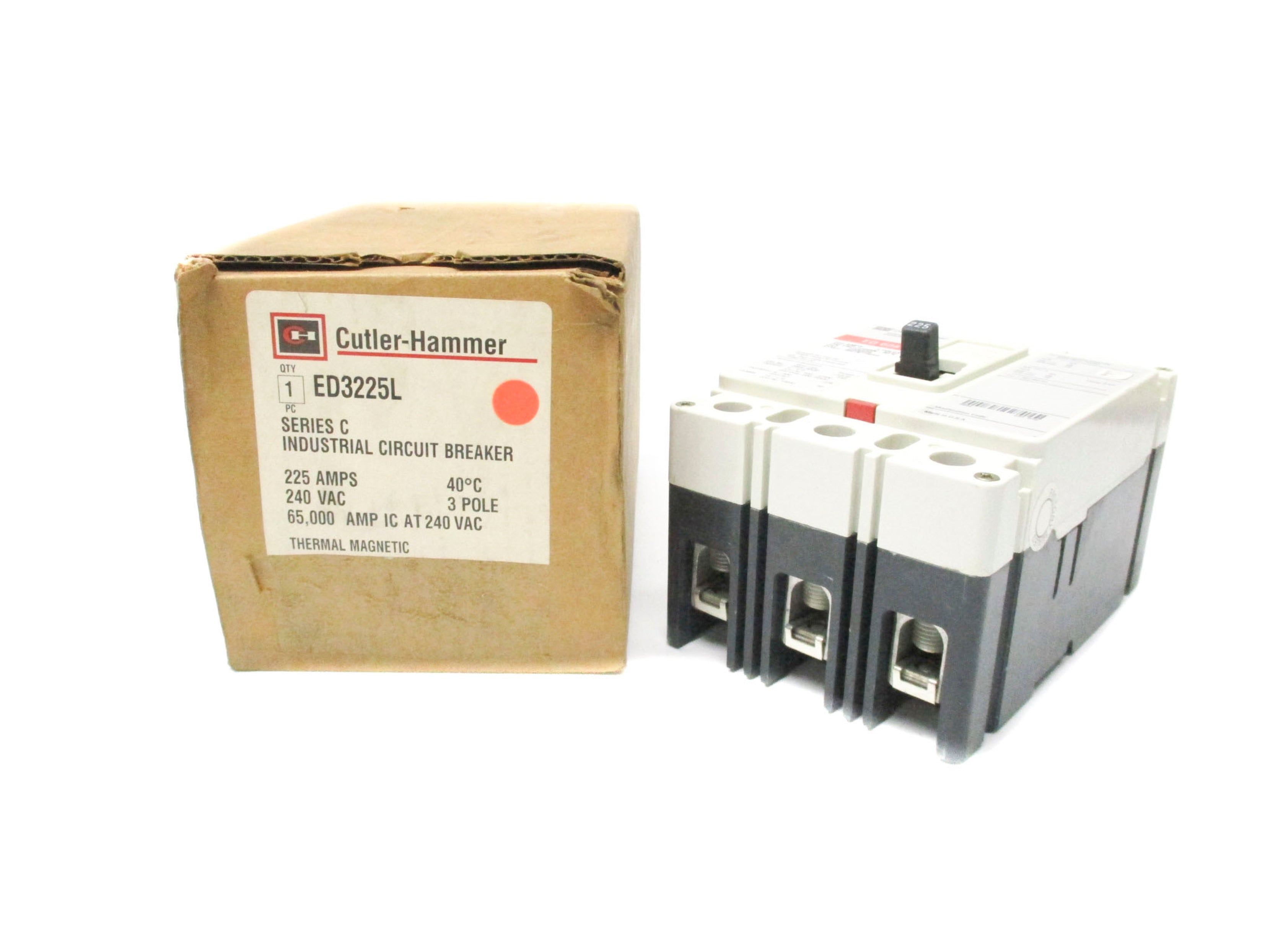 CUTLER HAMMER ED3225L SER.C 6627C71G54 240VAC 225A NSMP