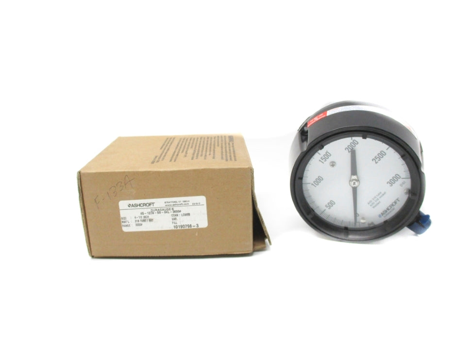 ASHCROFT 45-1279-SS-04L-3000# 0-3000 PSI NSMP