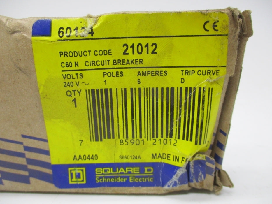 SQUARE D 60124 240V 6A NSMP