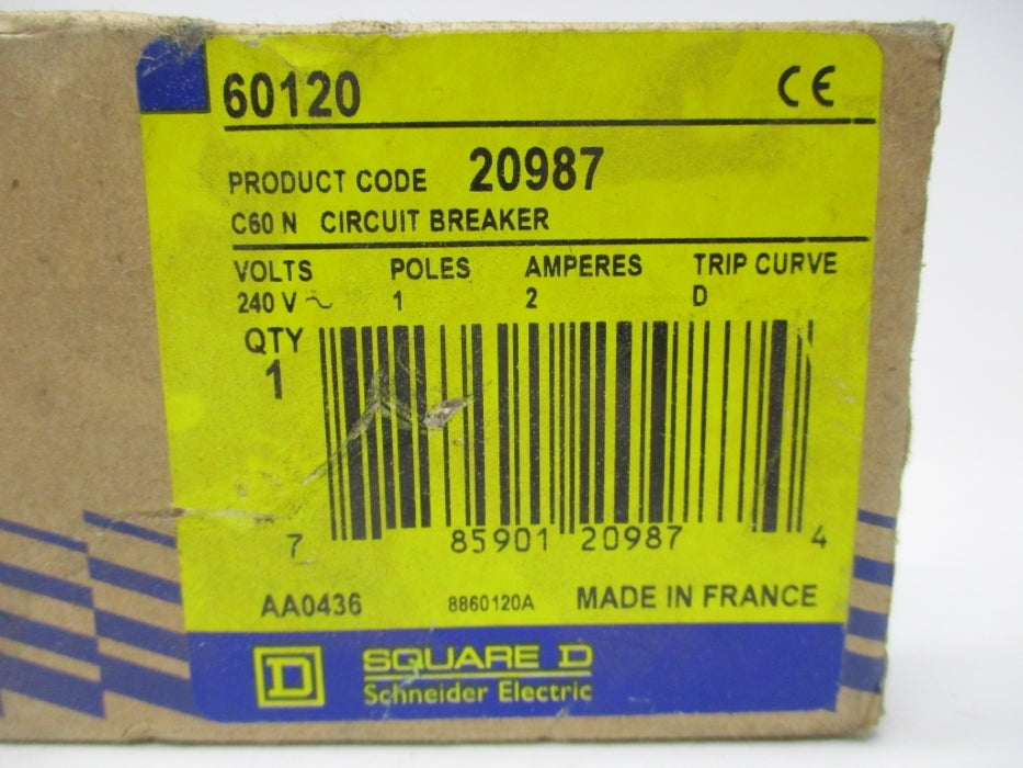 SQUARE D 60120 240V 2A NSMP