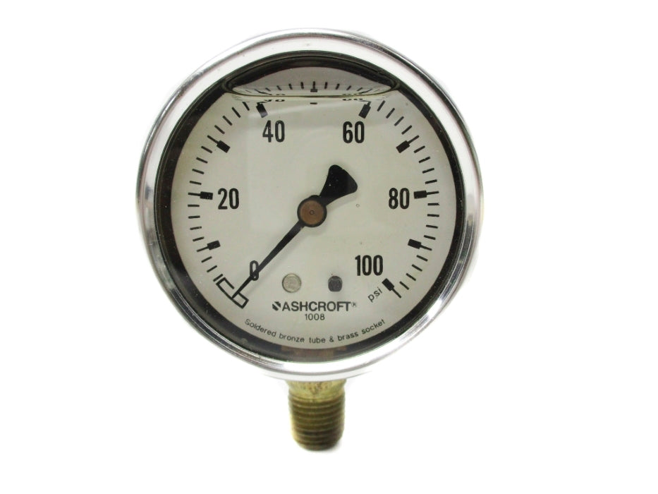 ASHCROFT 631008AL02L100# 0-100PSI 63MM NSMP