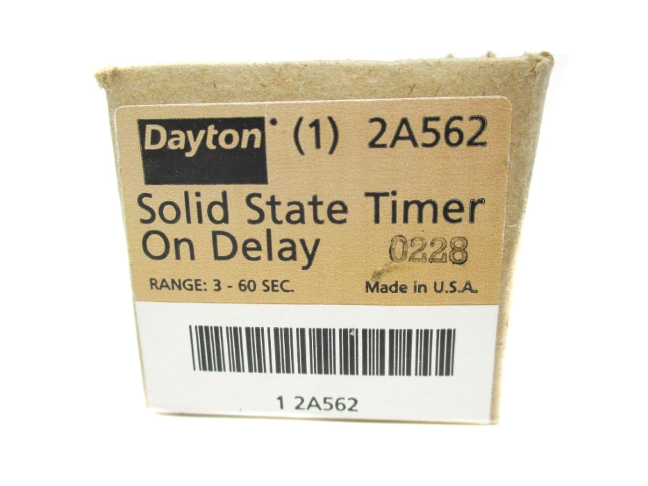 DAYTON 2A562 3-60SEC 120VAC NSMP