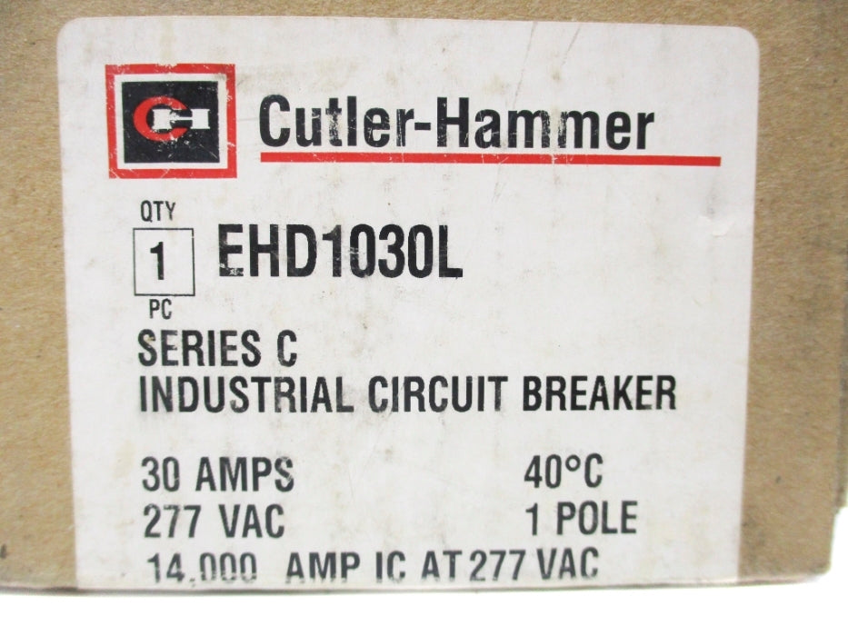 CUTLER HAMMER EHD1030L SER. C 277VAC 30A NSMP