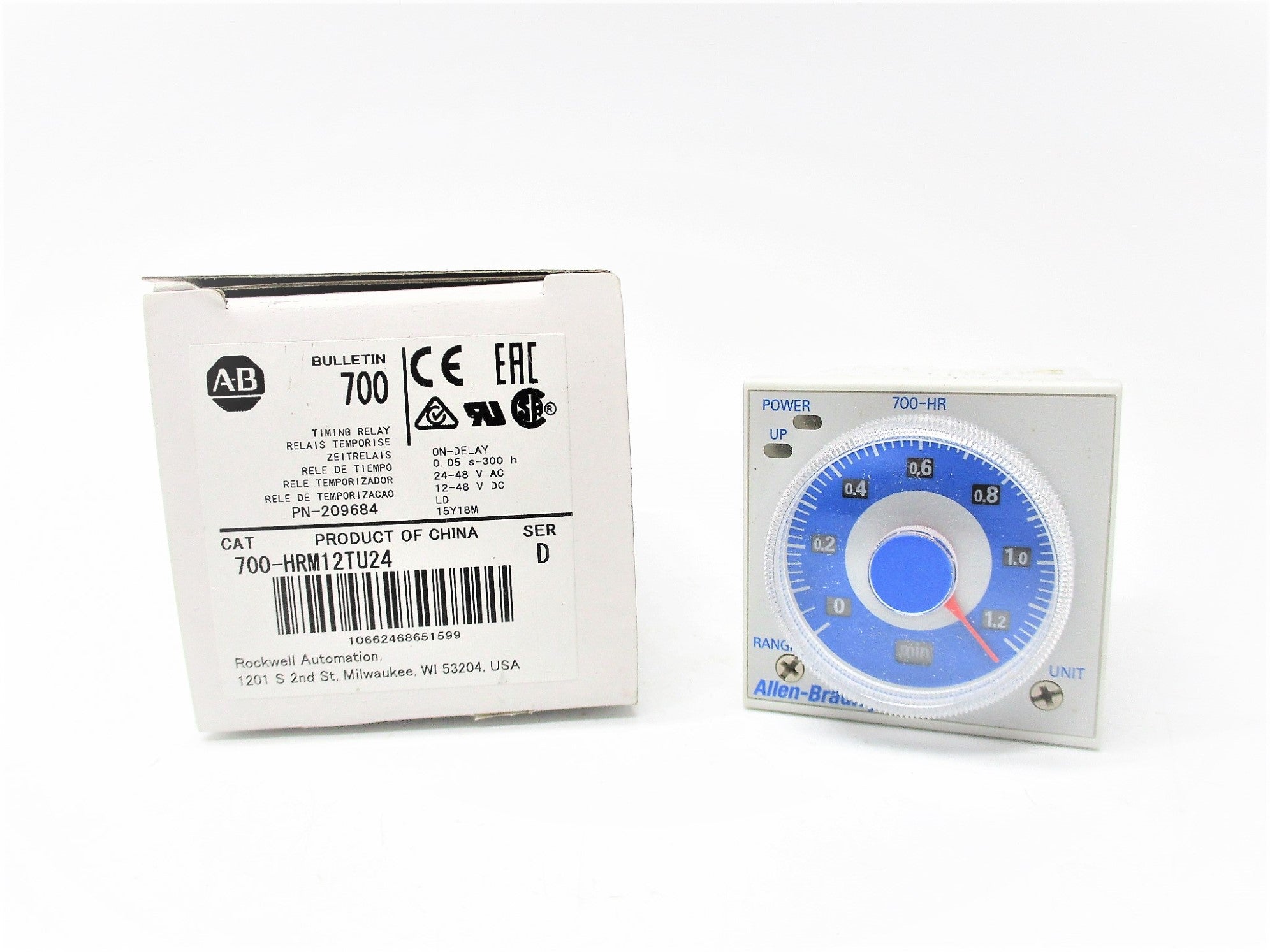 ALLEN BRADLEY 700-HRM12TU24 SER. D 24-48VAC (WH) NSMP