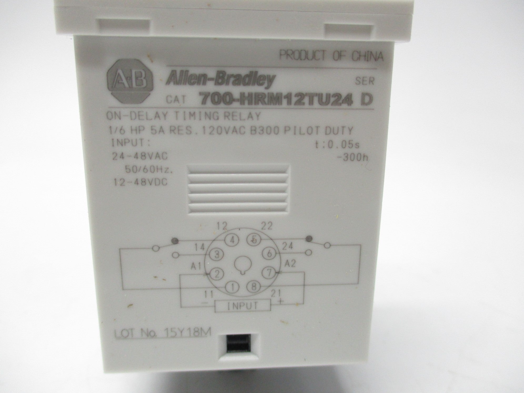 ALLEN BRADLEY 700-HRM12TU24 SER. D 24-48VAC (WH) NSMP