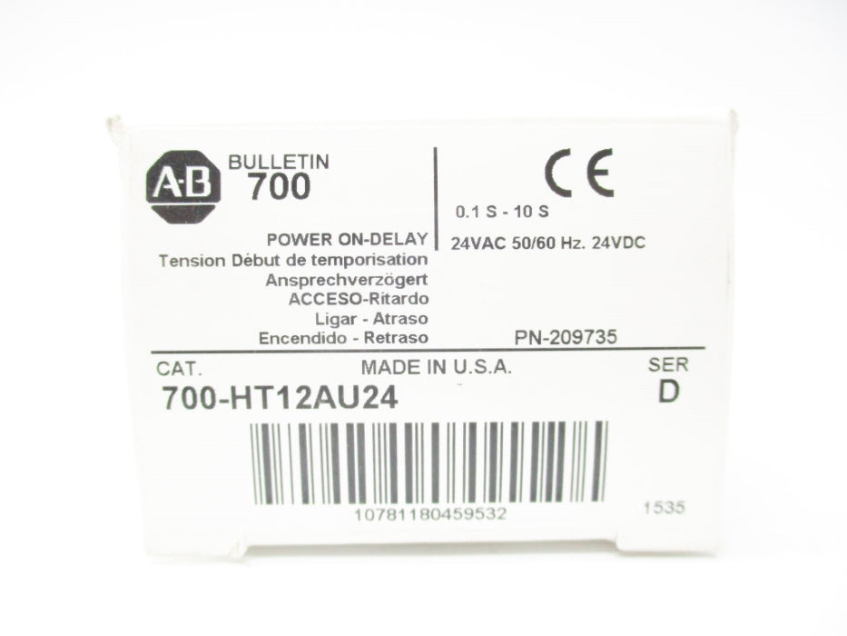 ALLEN BRADLEY 700-HT12AU24 SER. D 24VAC (WH) NSMP