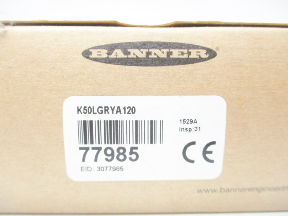 BANNER ELECTRIC K50LGYA120 77985 NSMP