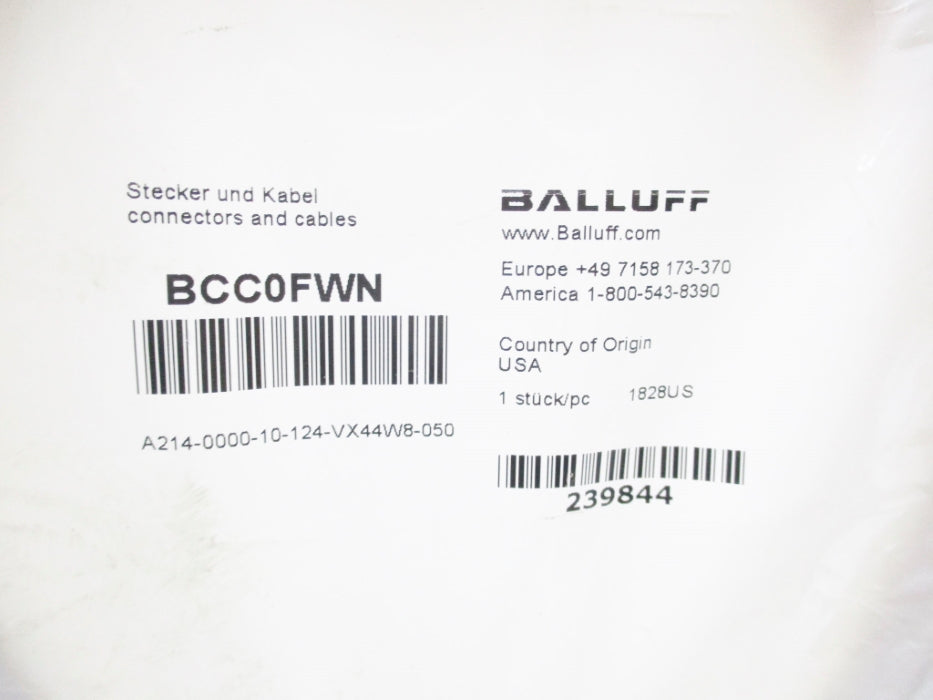 BALLUFF BCC0FWN NSMP