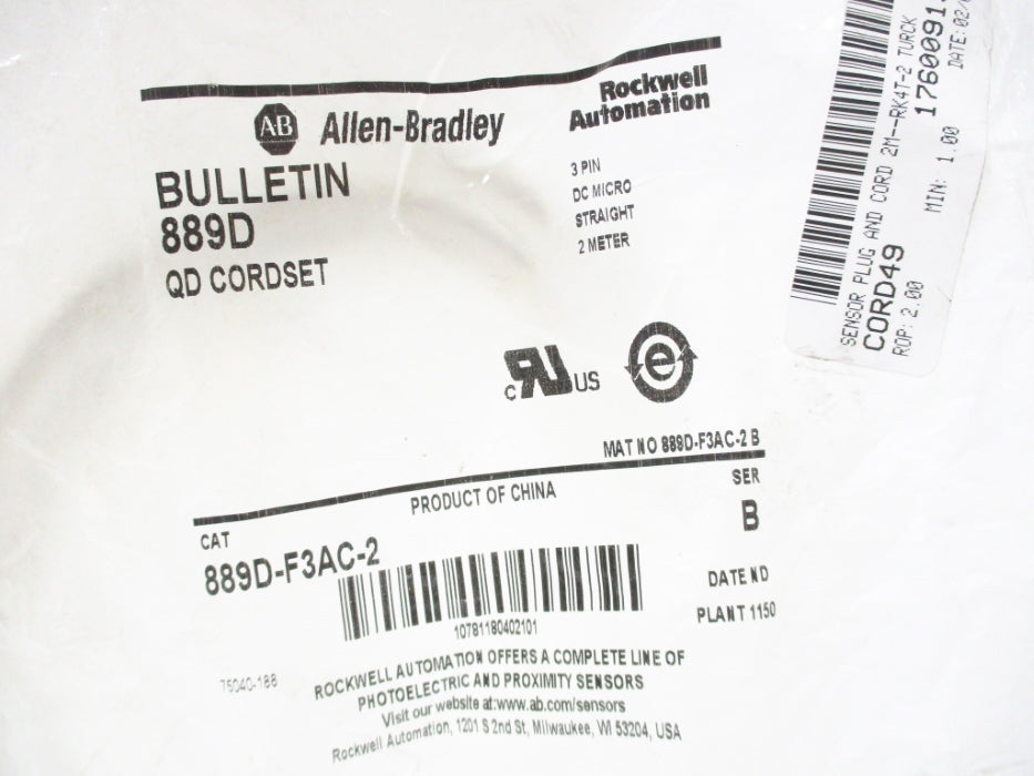 INDUSTRIAL SPARE PART 889D-F3AC-2 SER. B NSMP