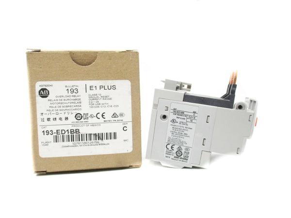 ALLEN BRADLEY 193-ED1BB SER. C 600V 0.2-1.0A (BR/WH) NSMP
