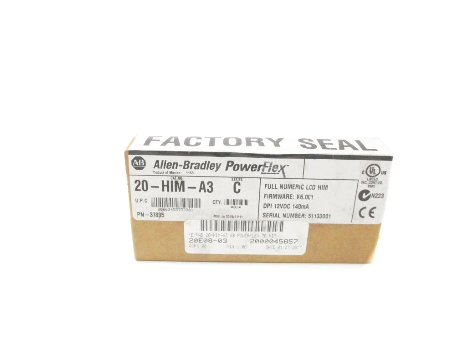 ALLEN BRADLEY 20-HIM-A3 SER. C F/W 6.001 DATE: 2016 NSFS