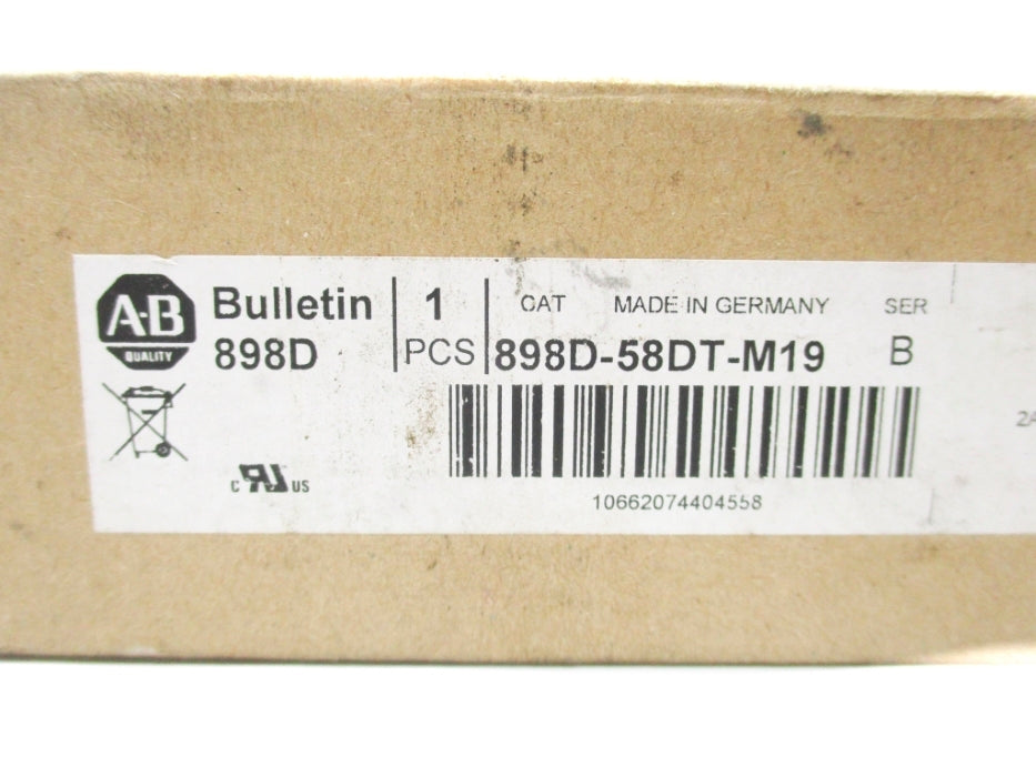 ALLEN BRADLEY 898D-58DT-M19 SER. B NSMP