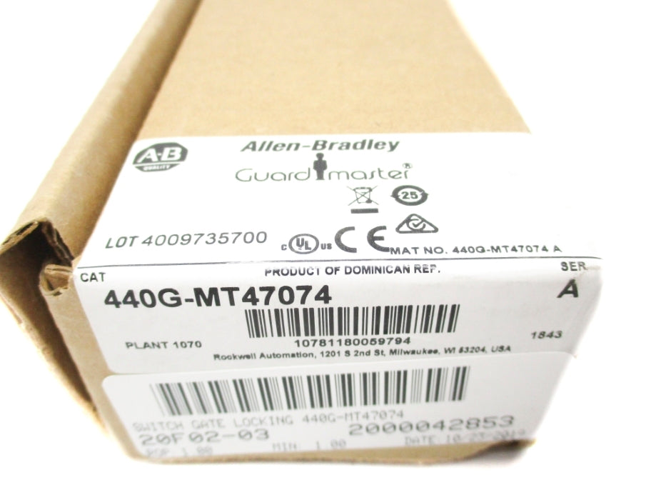 ALLEN BRADLEY 440G-MT47074 SER. A NSMP