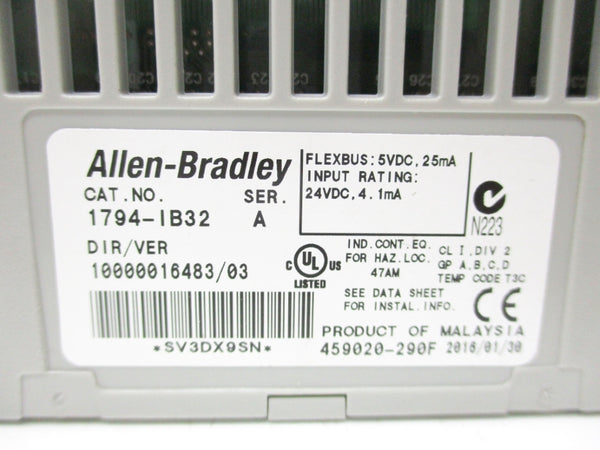 ALLEN BRADLEY 1794-IB32 SER. A NSNP