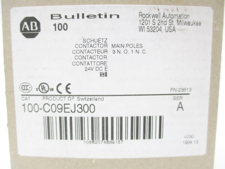 ALLEN BRADLEY 100-C09EJ300 SER. A 24V (BR/WH) NSMP
