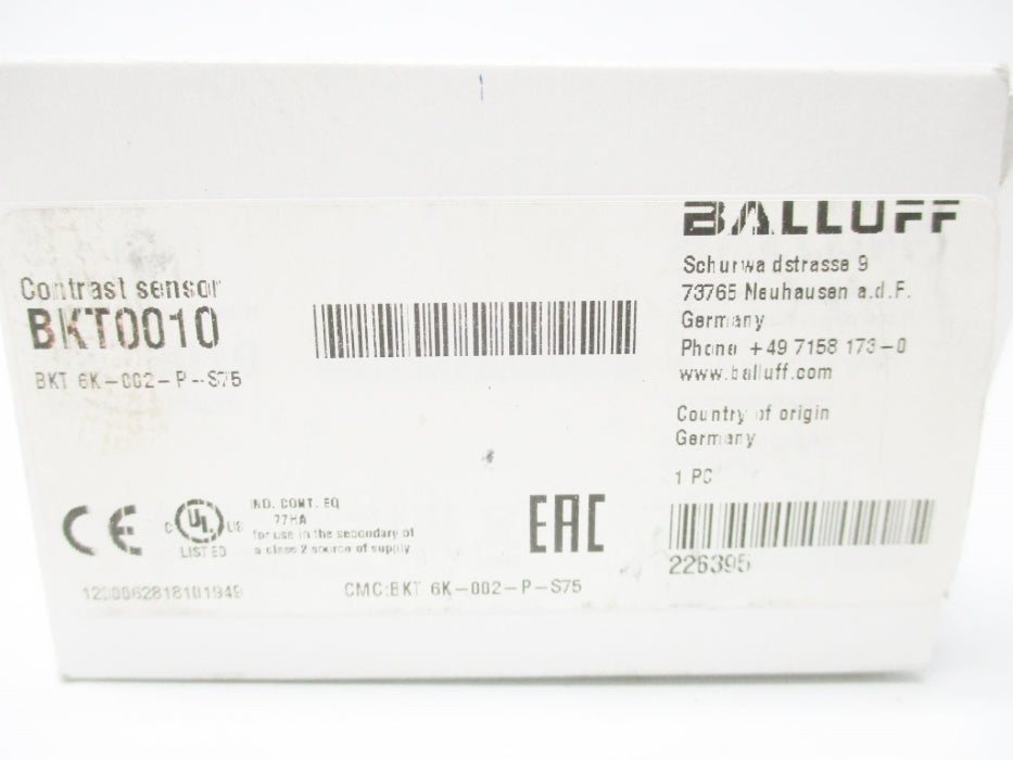 BALLUFF BKT6K-002-P-S75 BKT0010 NSMP