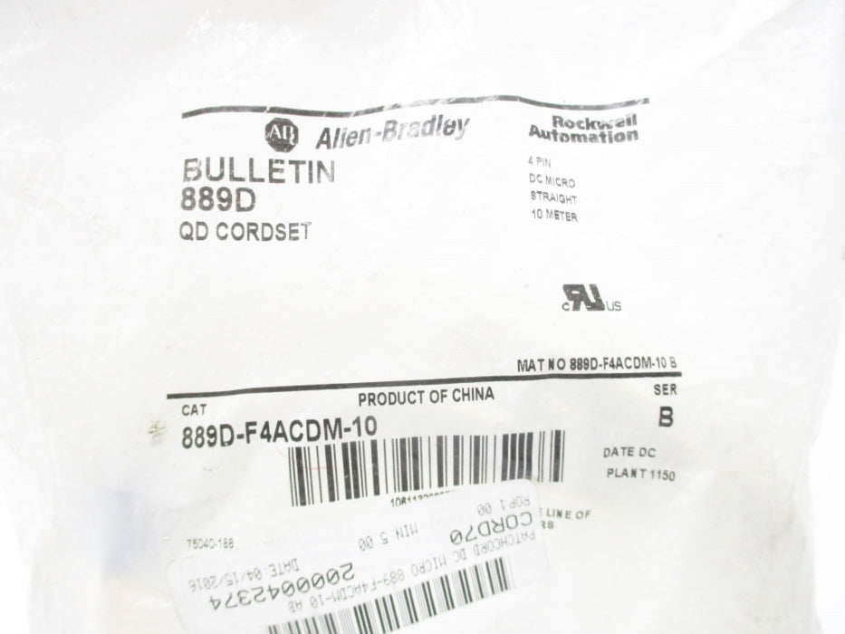 ALLEN BRADLEY 889D-F4ACDM-10 SER. B NSMP