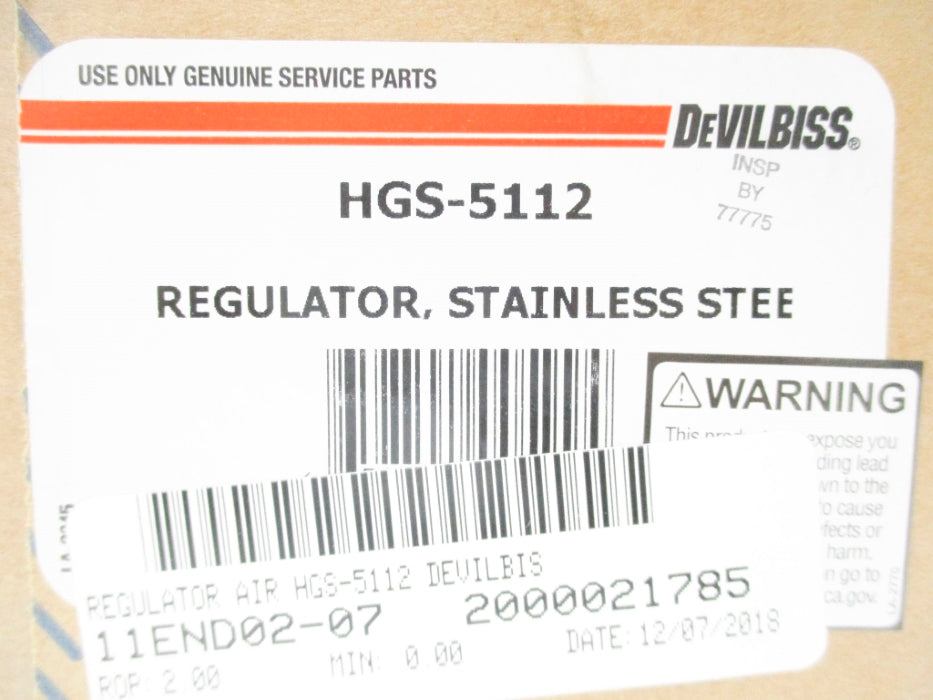 DEVILBISS HGS-5112 NSMP