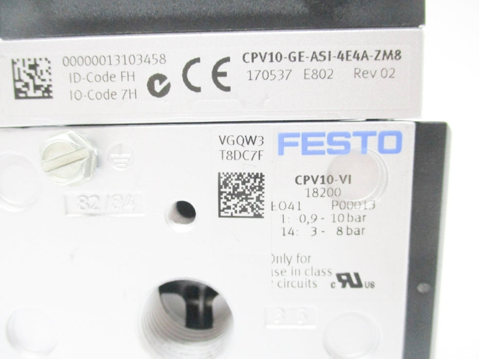 FESTO CPV10-VI CPV10-GE-ASI-4E4A-ZM8 NSNP