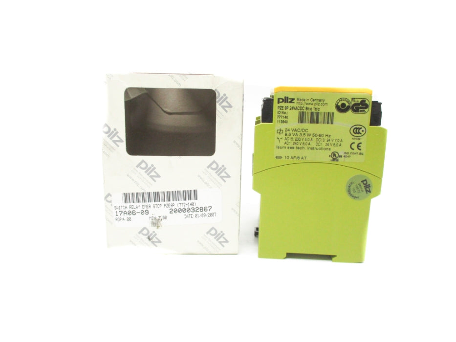 PILZ PZE9P24VACDC8N/O1N/C 777140 24VAC/DC NSMP